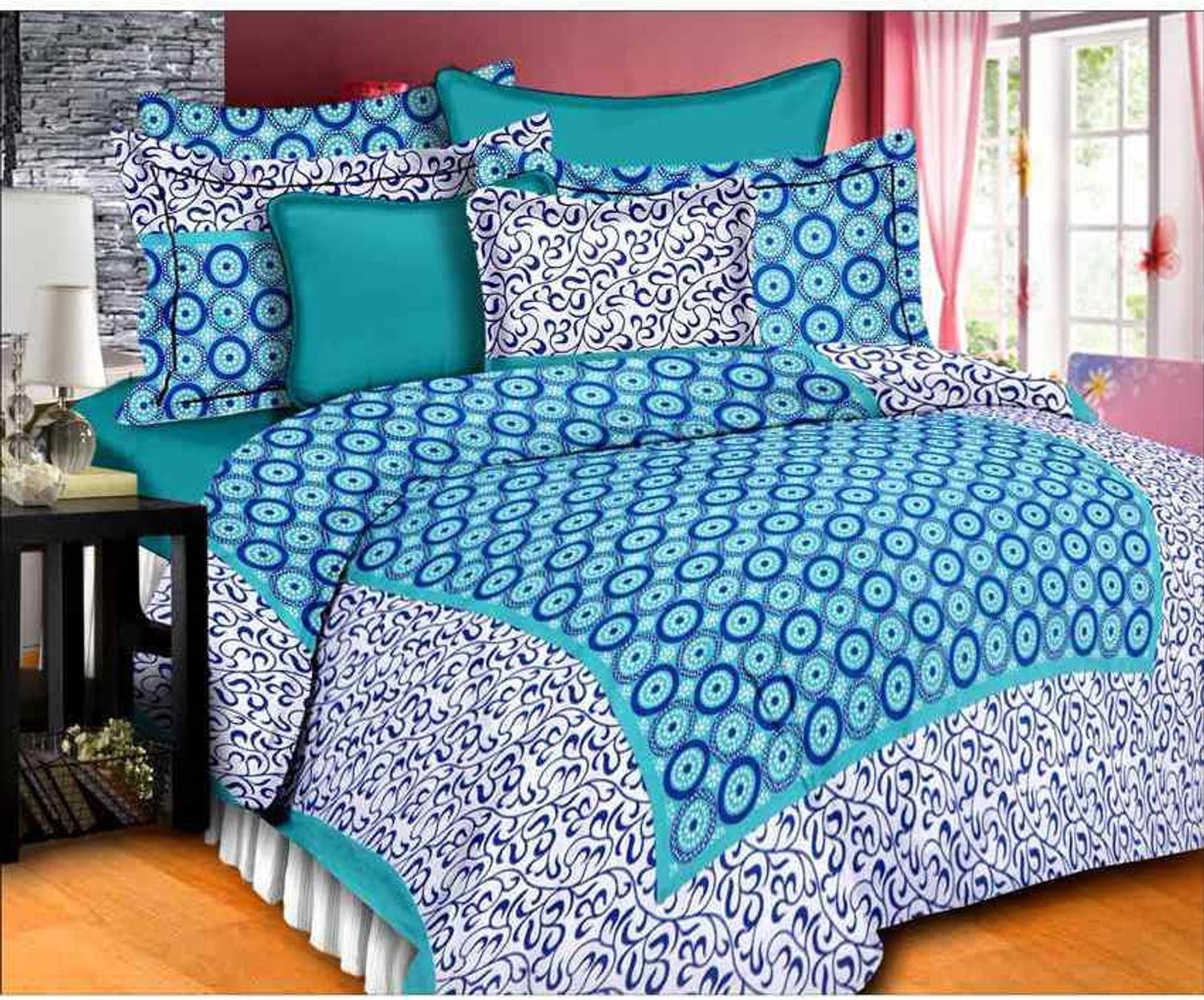 AAPNO HINDUSTAN Cotton Double Flat 3D Printed