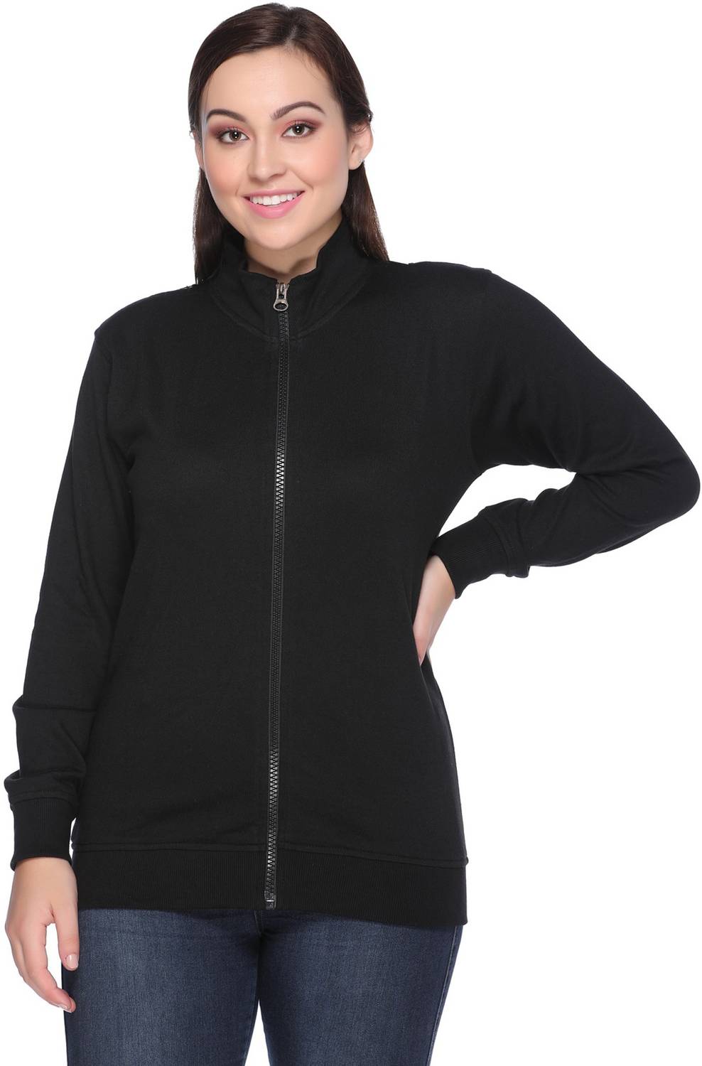69GAL Full Sleeve Solid Women Sweatshirt
