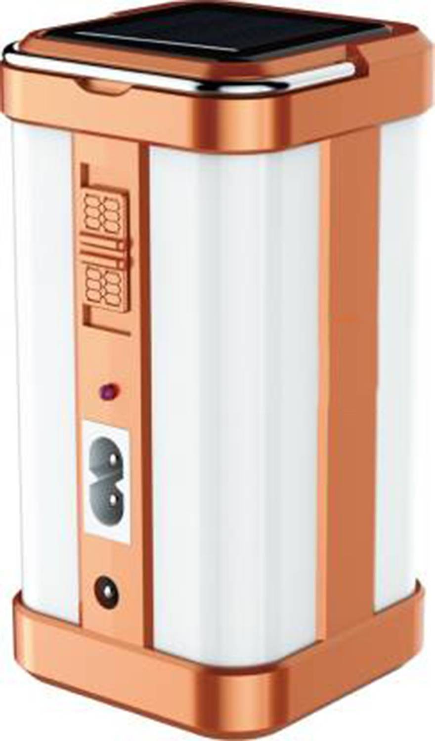 FIRSTLIKE 4 Tube 360 Degree Extra Bright with Electric & Solar Rechargeable 7 hrs Lantern Emergency Light