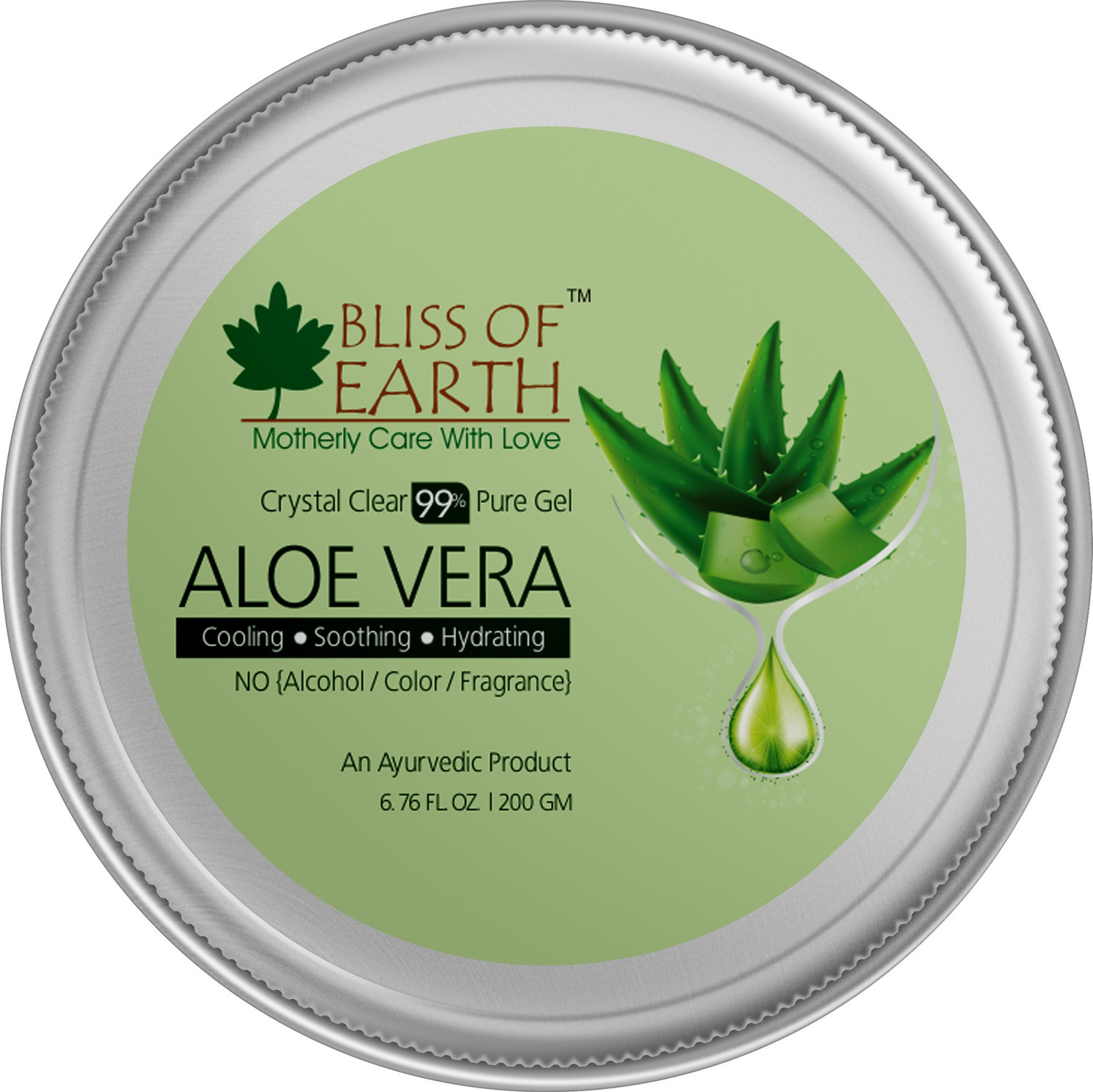 Image of Bliss of Earth 95% Pure Crystal Clear Aloe Vera Gel