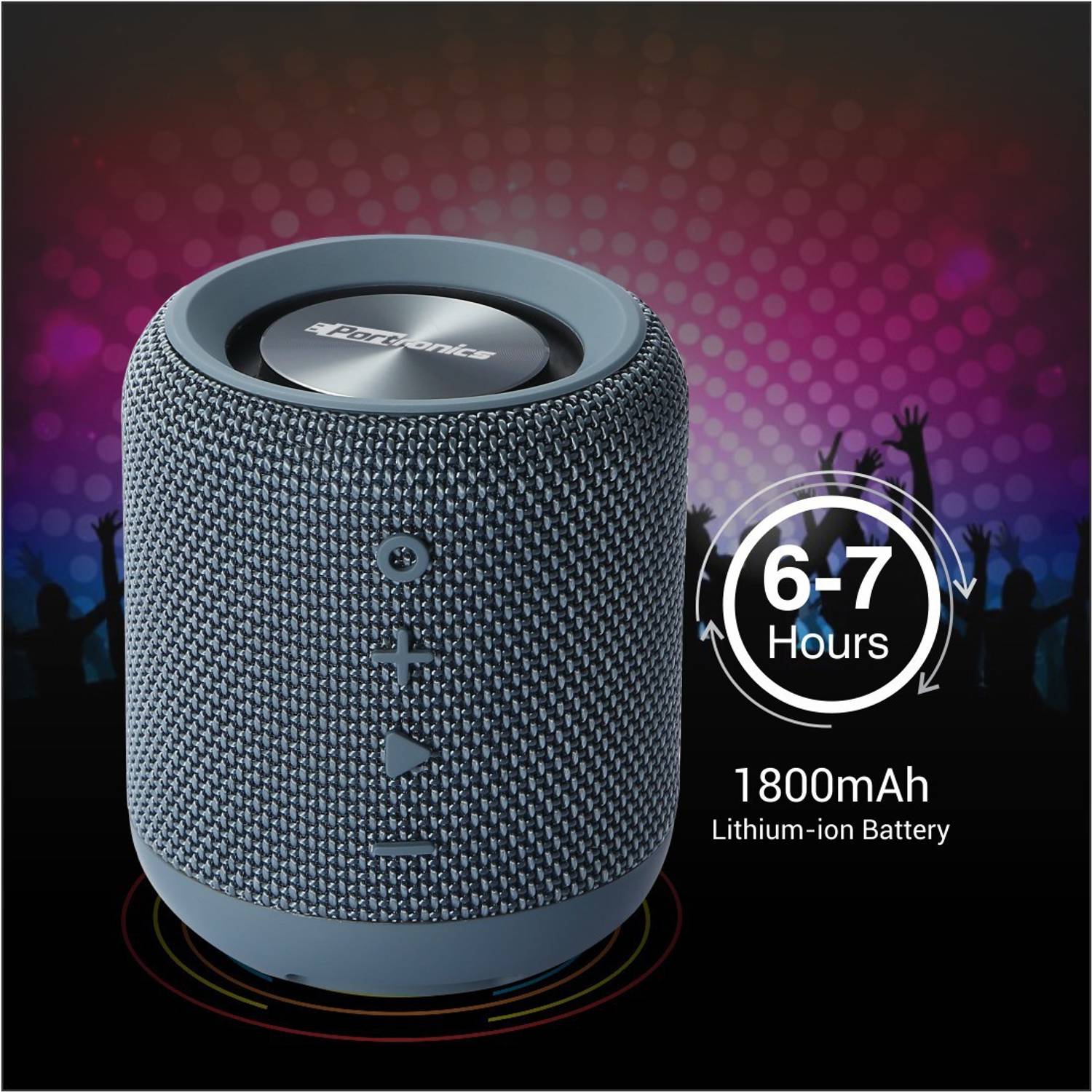 Portronics SoundDrum 10W Portable Bluetooth Speaker - Image 5
