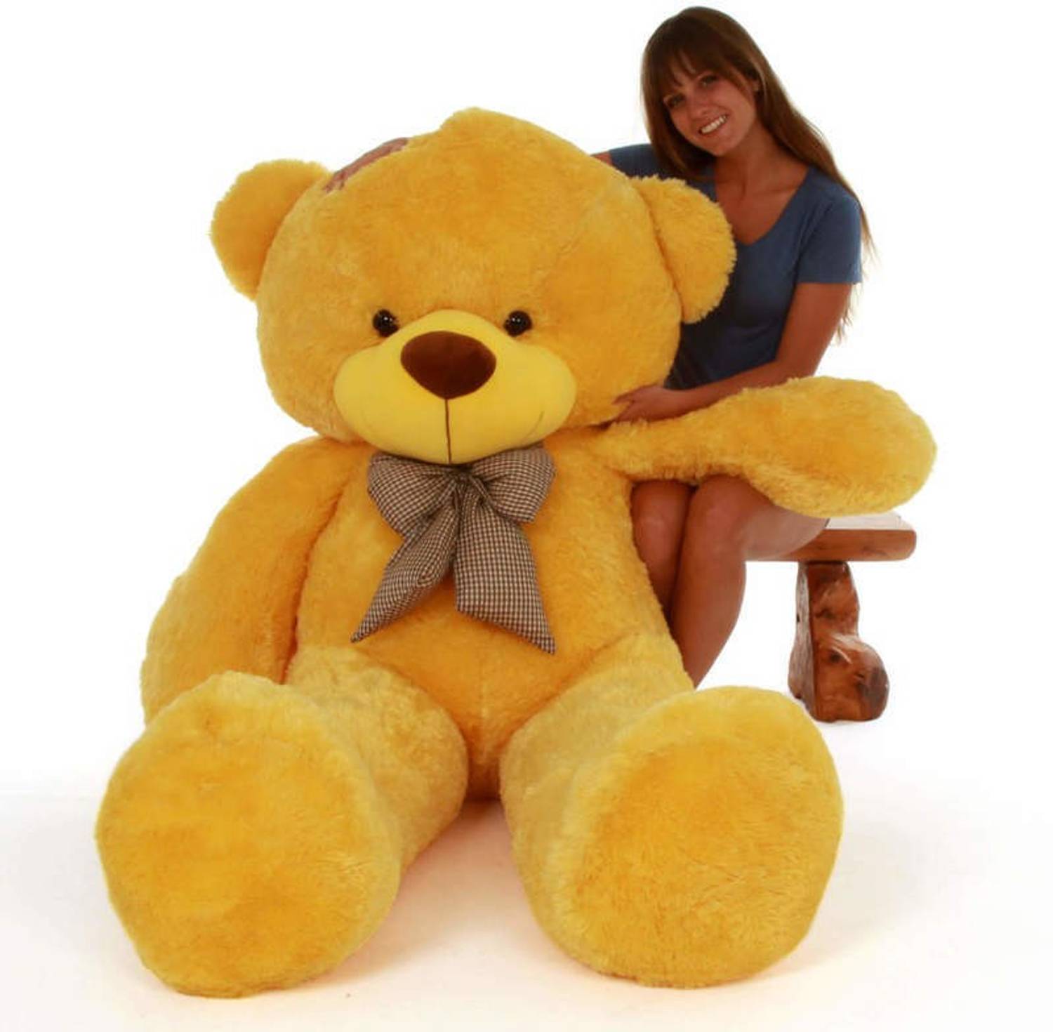AANSHU TOYS Teddy Bear 3 Feet valentines gift for girls Loveable and Huggable Yellow  - 121.92 cm
