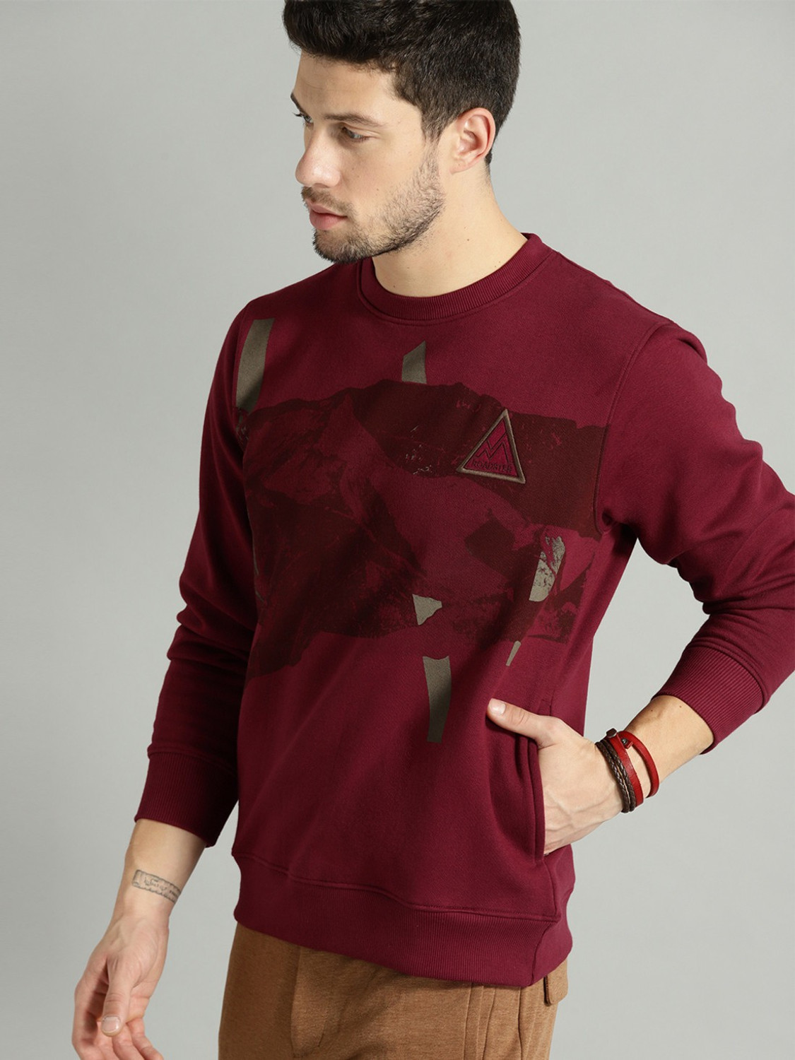 Image of Roadster Full Sleeve Printed Men Sweatshirt