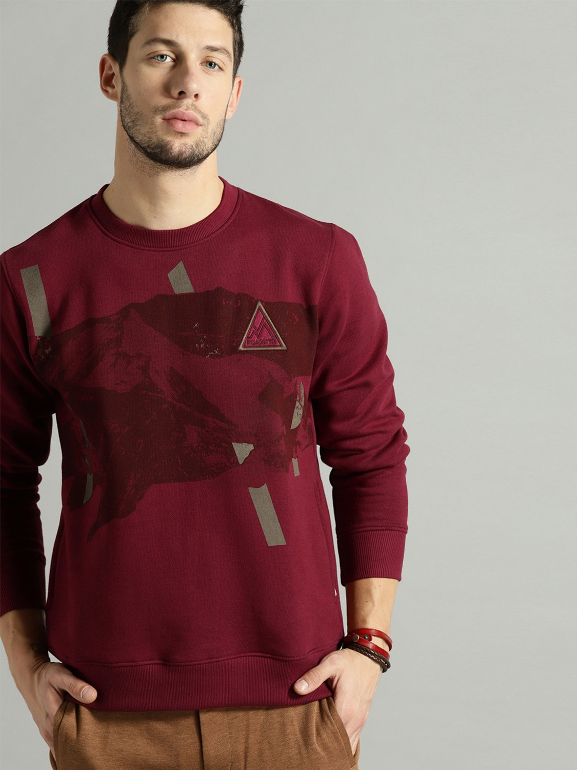 Image of Roadster Full Sleeve Printed Men Sweatshirt