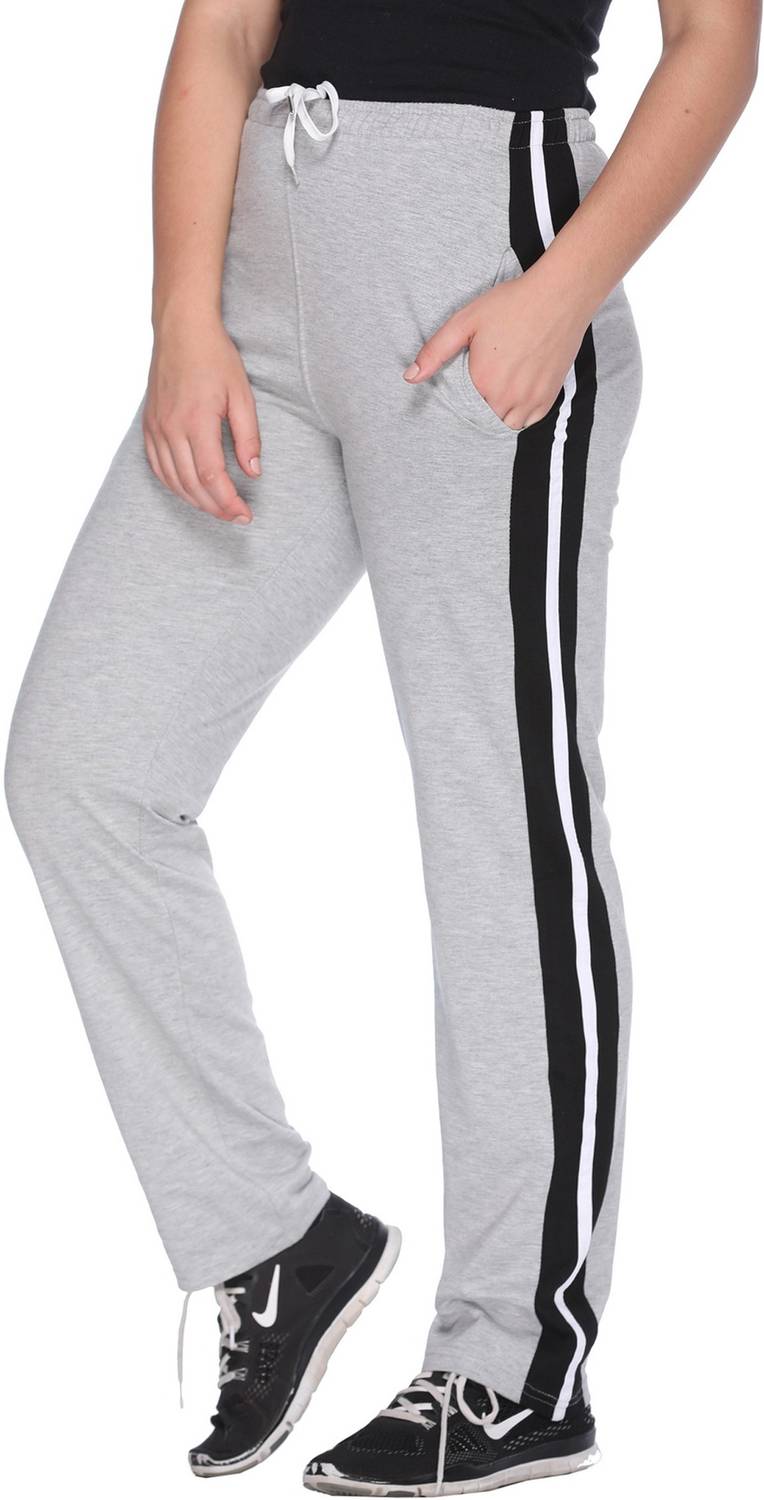 69GAL Solid Women Grey Track Pants