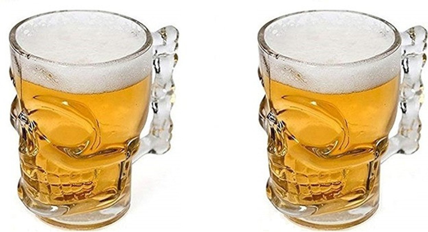 Image of miRim Skull Shape for Your Home Bar Glass Beer Mug