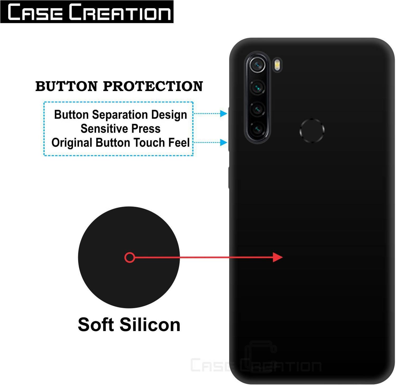 AICEK Cover Compatible Xiaomi Redmi Note 8, Portafoglio Custodia per Xiaomi Redmi Note 8 Case di Pelle Flip Cover Nero (6.3 Pollici