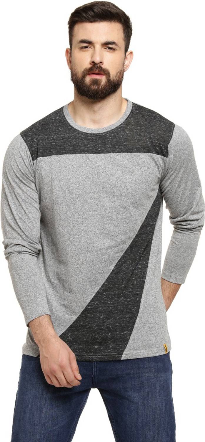 CAHOOT Tie & Dye Men Round Neck Grey T-Shirt