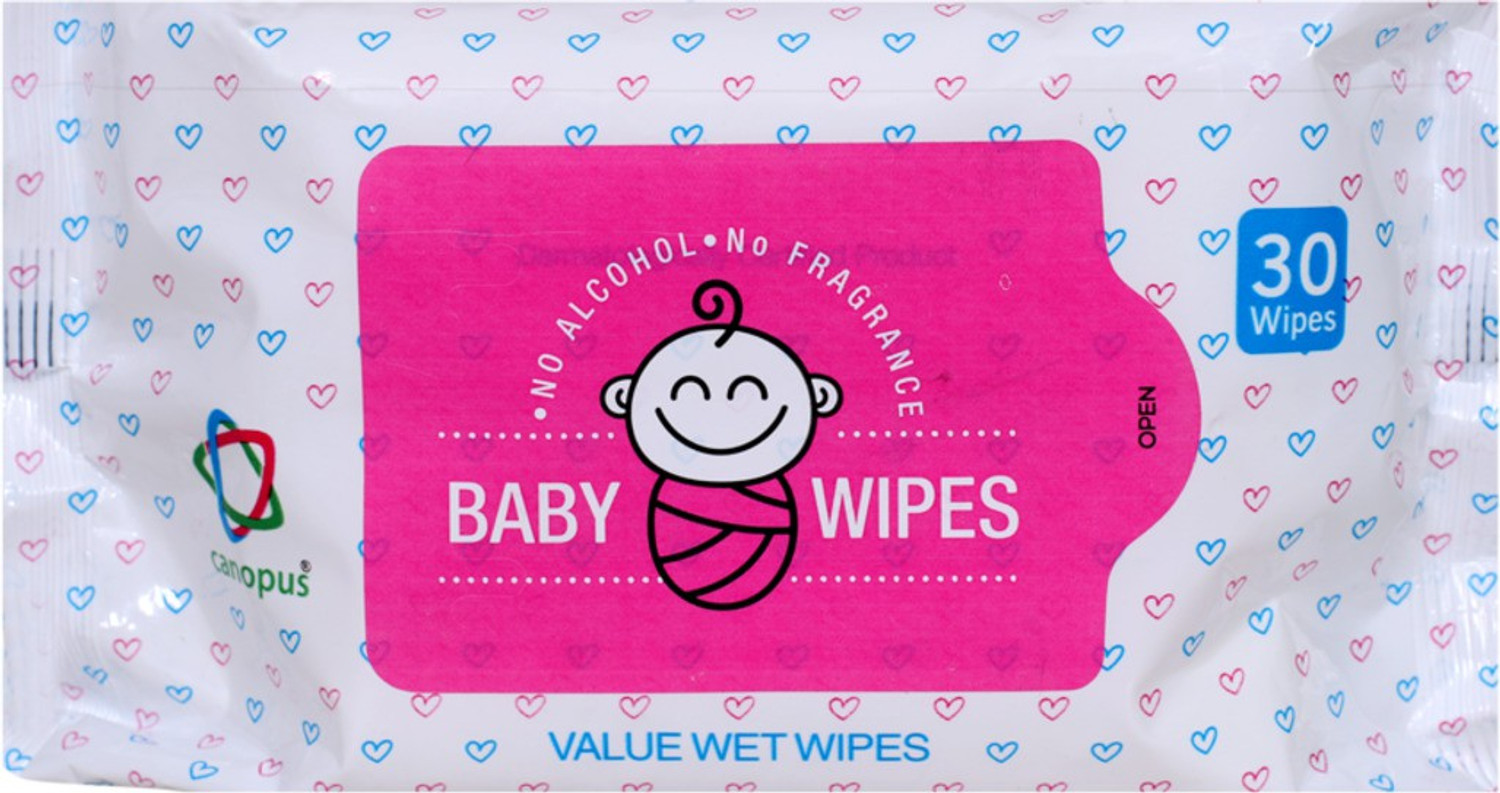Image of Canopus Baby Value Wet Wipes (2X30)