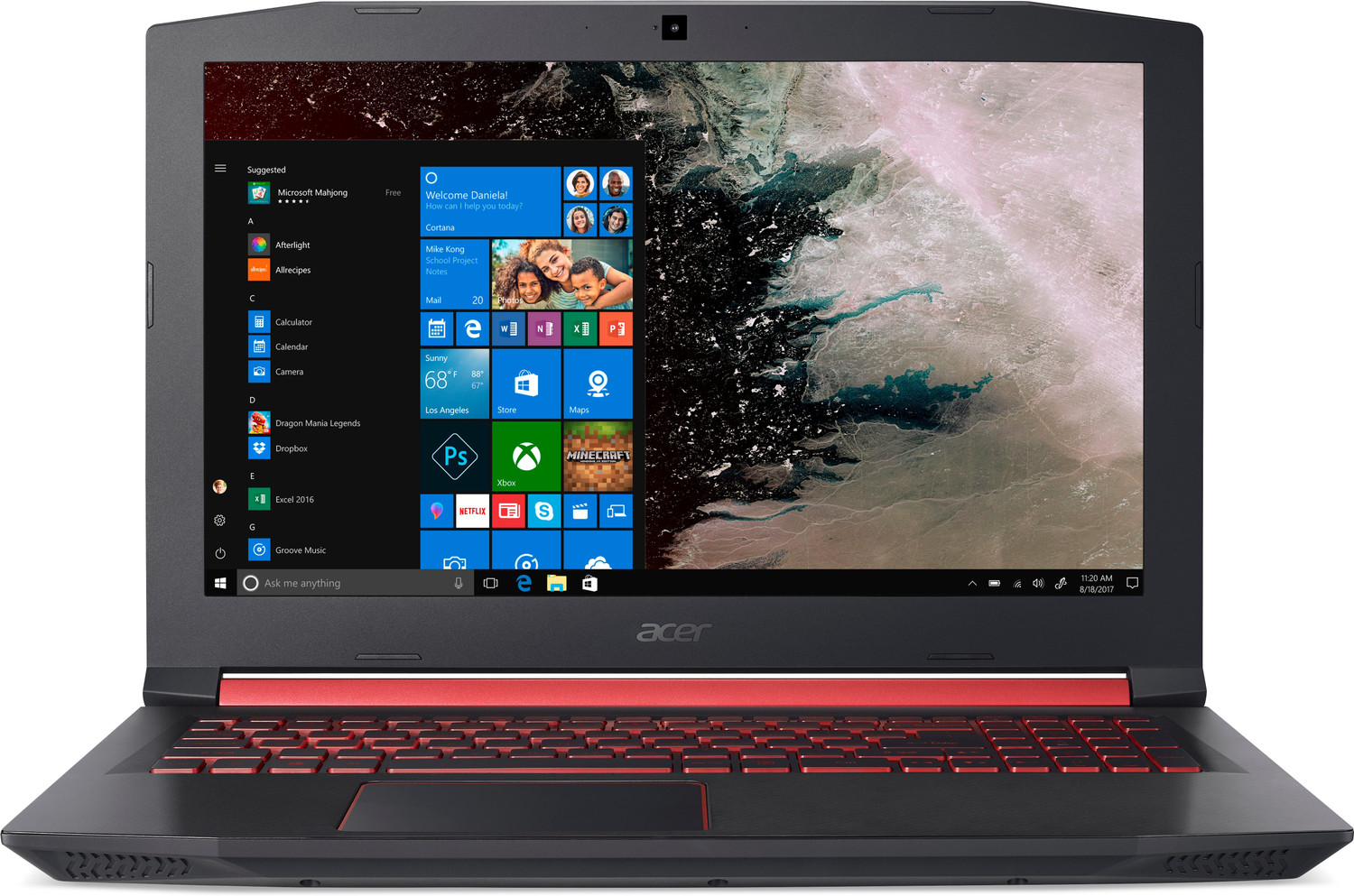 Image of Acer Nitro 5 Intel Core i5 8th Gen 8300H - (8 GB /1 TB HDD /Windows 10 Home /4 GB Graphics /NVIDIA GeForce GTX 1050 Ti) AN515-52 Gaming Laptop