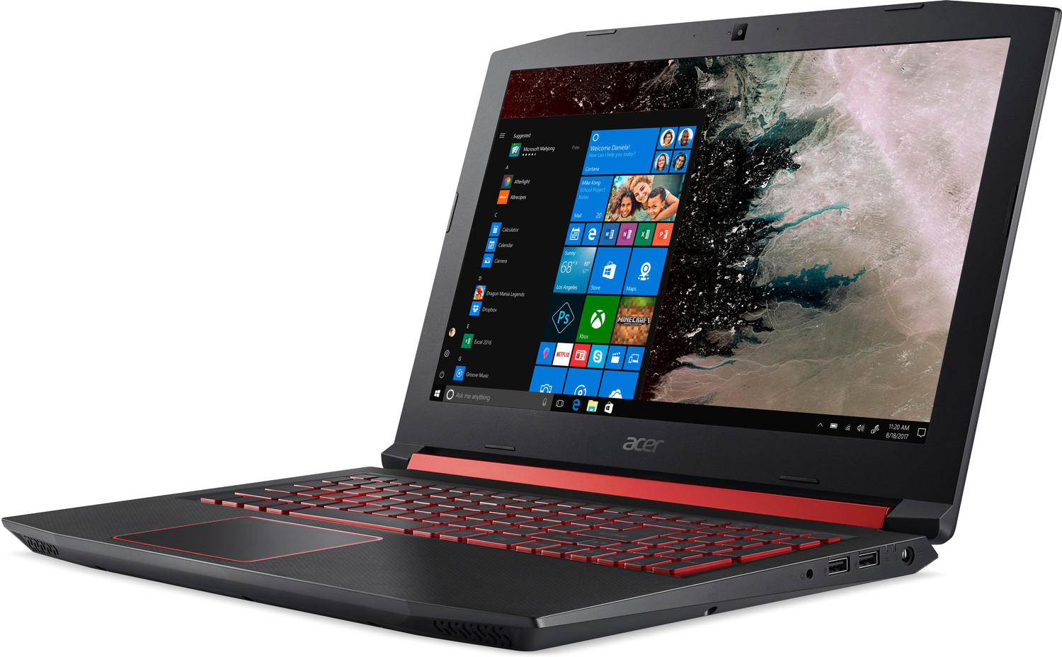 Image of Acer Nitro 5 Intel Core i5 8th Gen 8300H - (8 GB /1 TB HDD /Windows 10 Home /4 GB Graphics /NVIDIA GeForce GTX 1050 Ti) AN515-52 Gaming Laptop