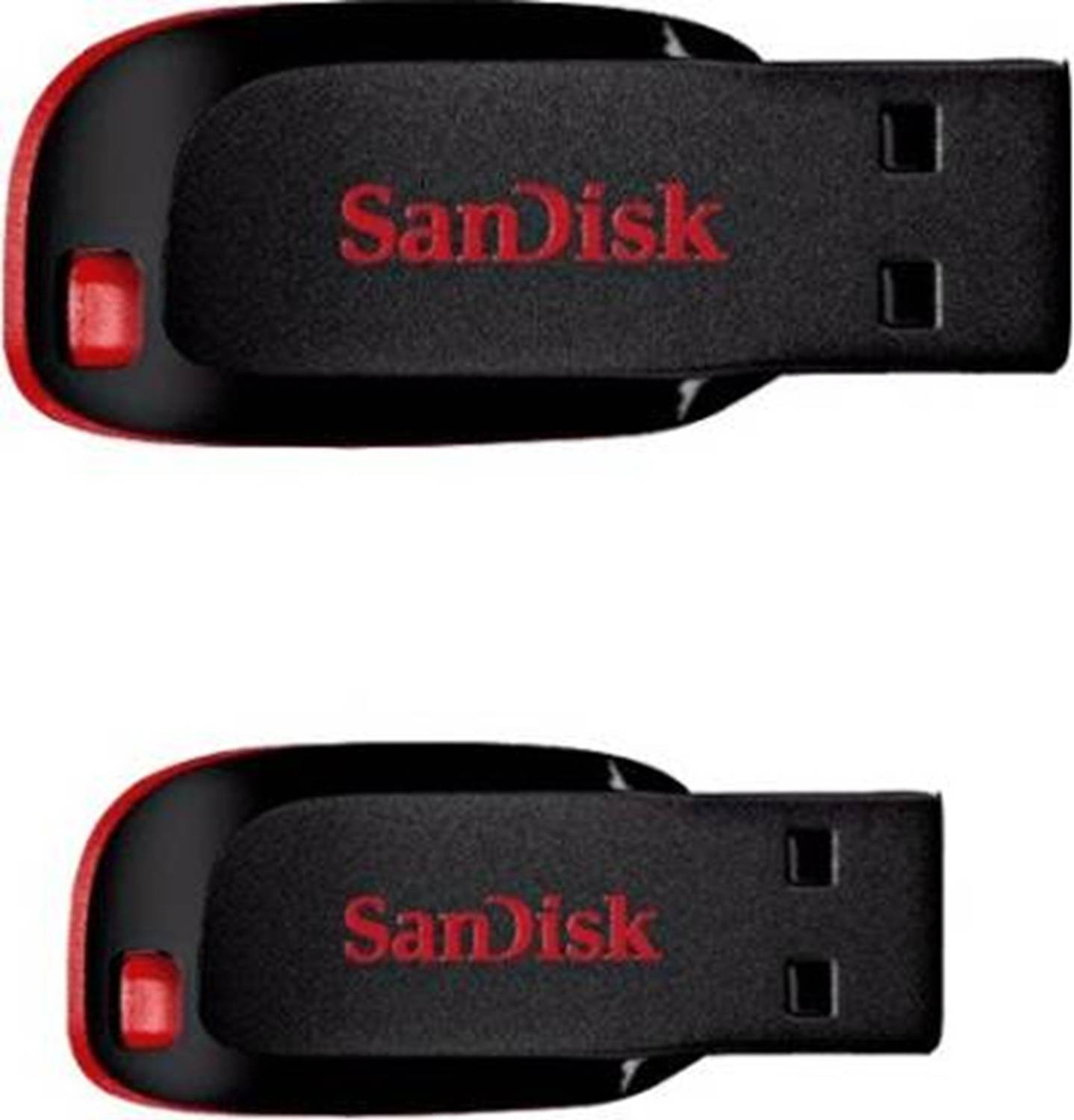 SanDisk CRUZER BLADE USB FLASH DRIVE COMBO OF 2 32 GB Pen Drive 32 GB Pen Drive Compatible with Laptop, Audio Player, Gaming Console, Desktop Computer, Television USB 2.0 Plastic Case