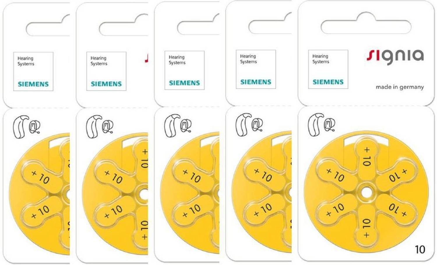 Signia Hearing Aid P10 PR70 CIC/ITC Battery (Pack of 30)