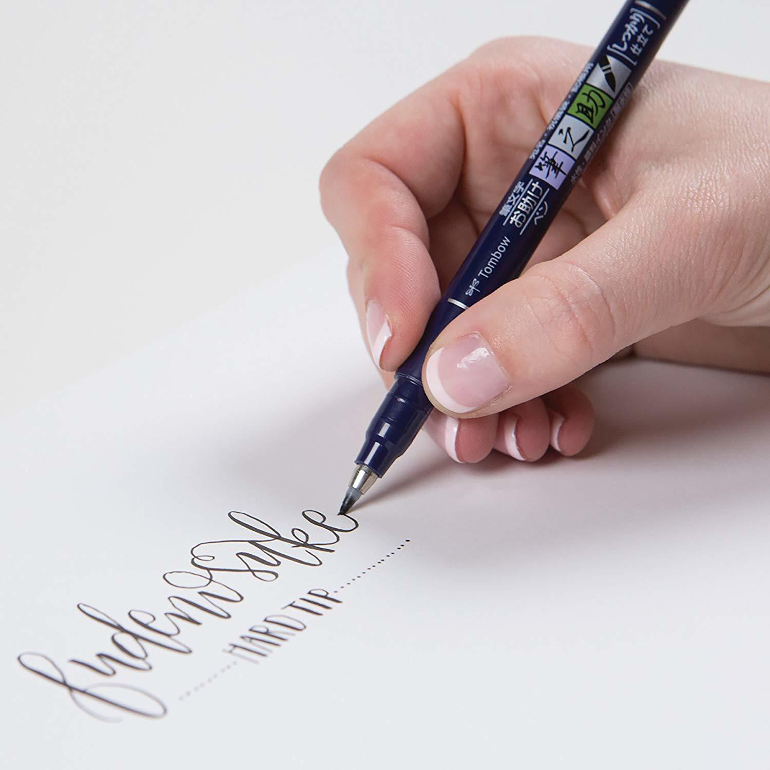 Image of Tombow Tombow Fudenosuke Brush Pen 2 Pens Set Calligraphy