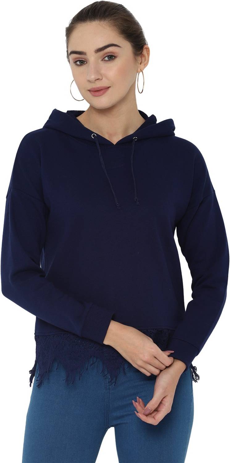Allen Solly Full Sleeve Solid Women Sweatshirt
