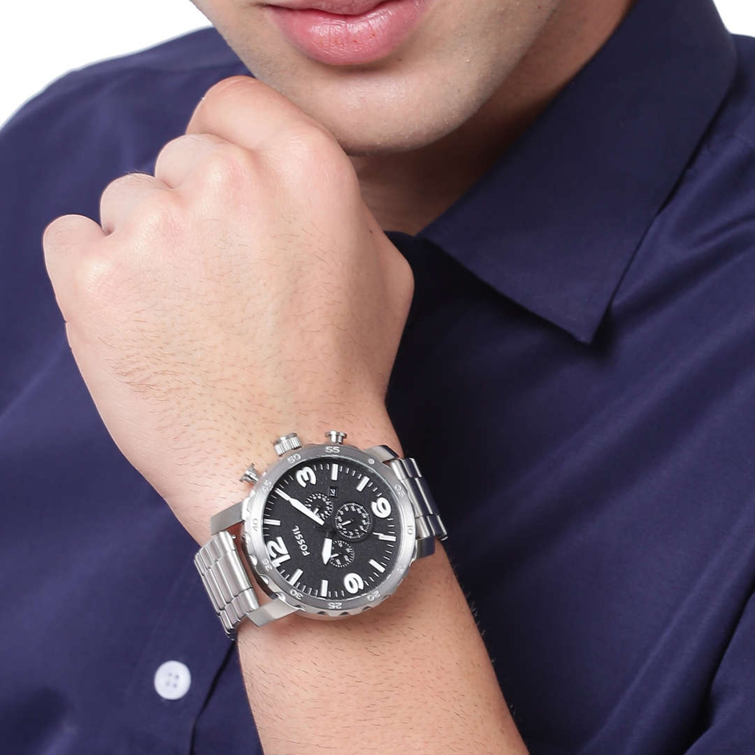 Image of FOSSIL Nate Analog Watch - For Men