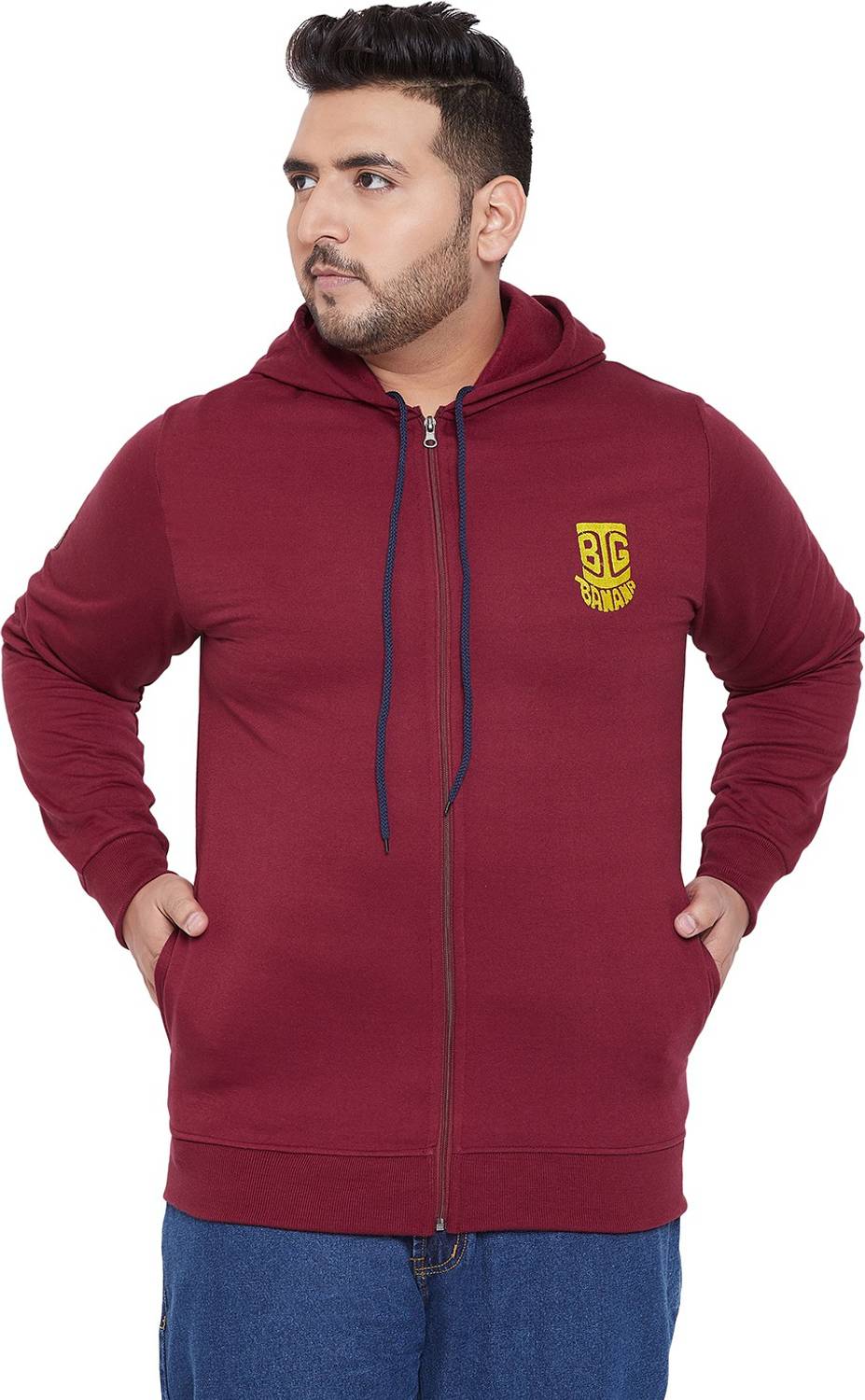 bigbanana Full Sleeve Solid Men Sweatshirt