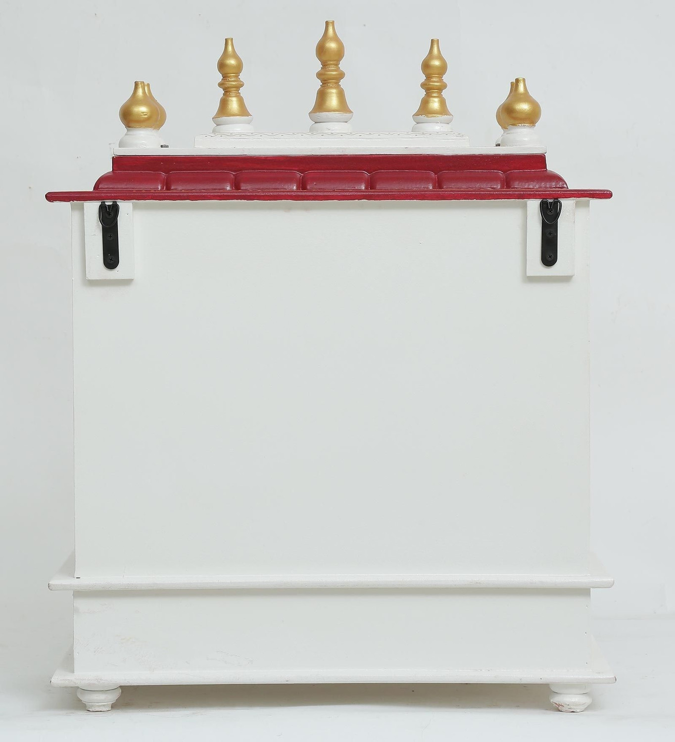 Image of FurniGully Mandir Solid Wood Home Temple (Height: 76.2, DIY(Do-It-Yourself))