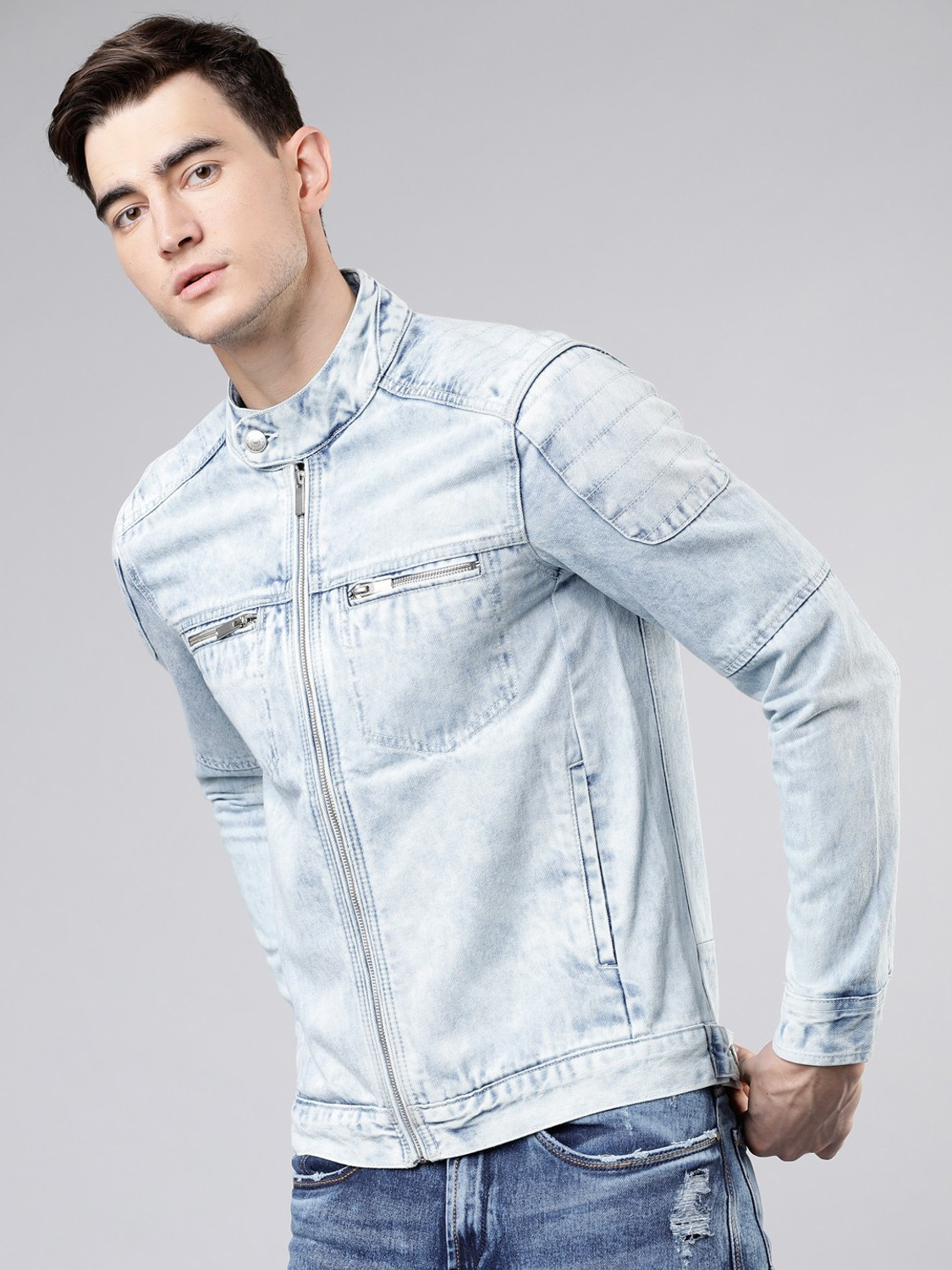 Image of HIGHLANDER Full Sleeve Solid Men Jacket