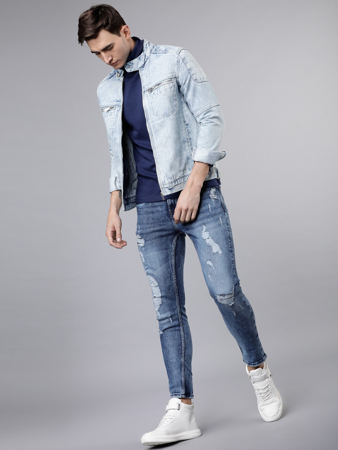 Image of HIGHLANDER Full Sleeve Solid Men Jacket