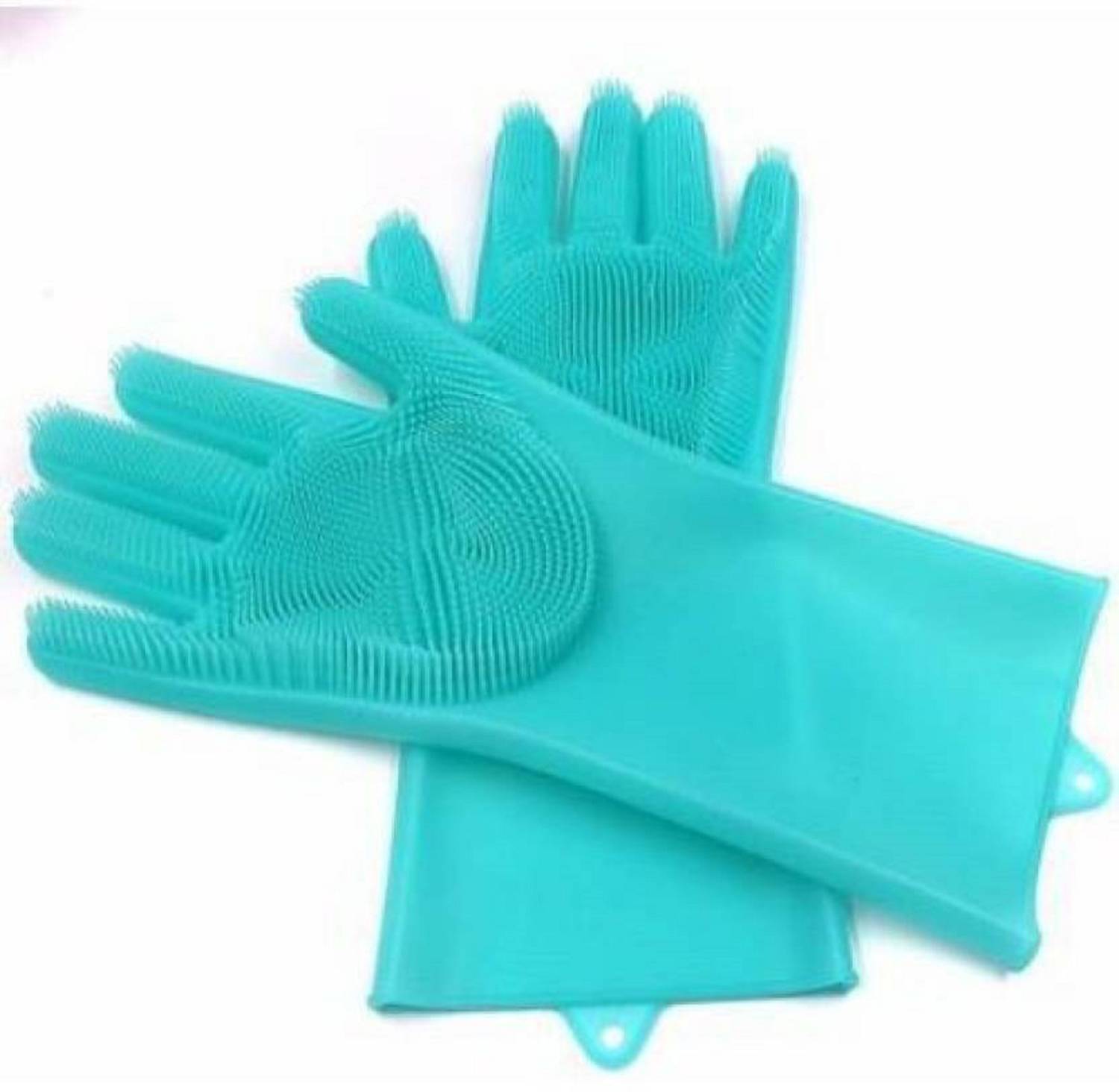 anuha Multi Use Cleaning Gloves for washing dishes/Utensils/Car Cleaning etc Wet and Dry Glove Set Wet and Dry Glove