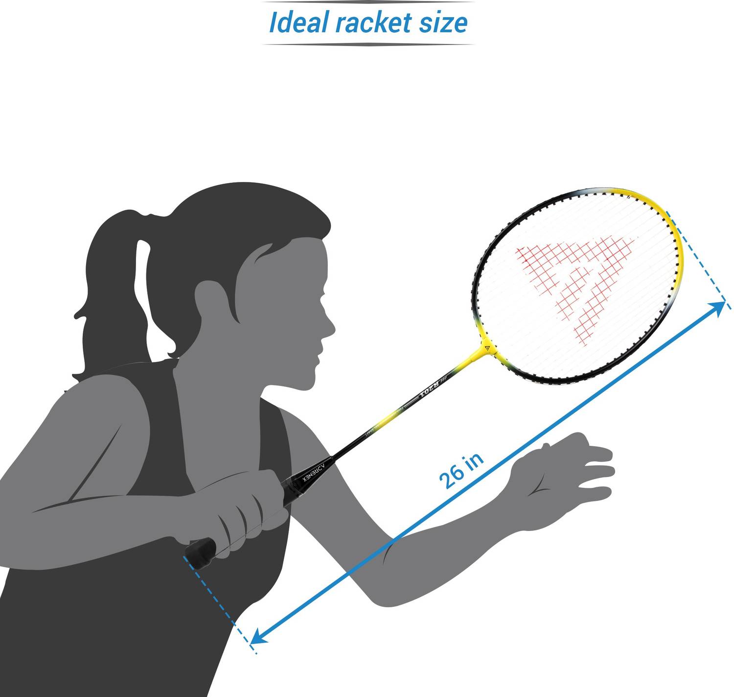 Adrenex R201 Multicolor Badminton Racquet Combo - Image 5