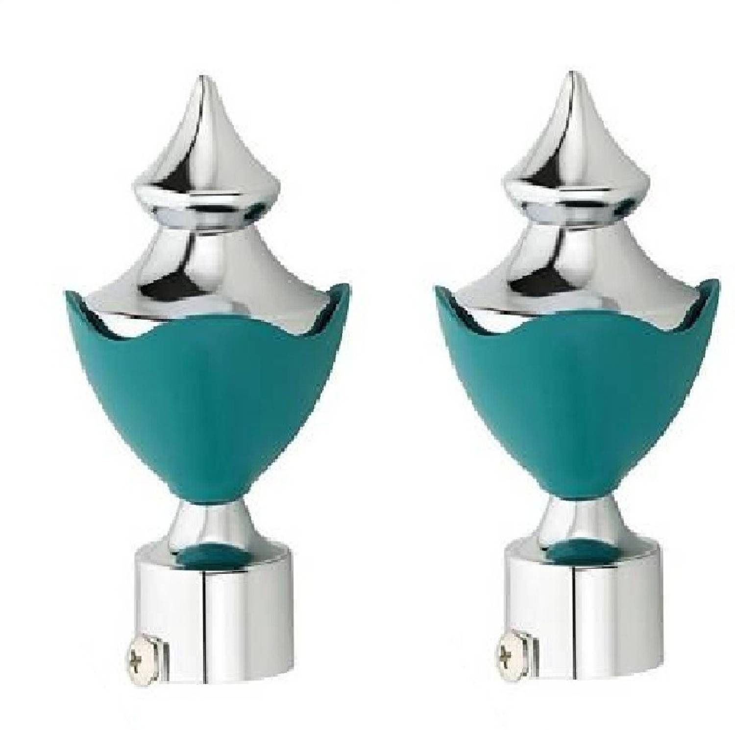 AnEk goods Multicolor Curtain Knobs, Rod Rail Bracket, Curtain Rods Metal