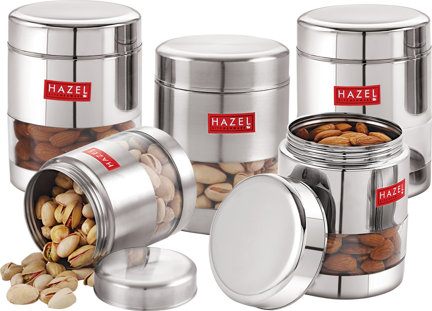 Image of HAZEL Steel Grocery Container - 400 ml