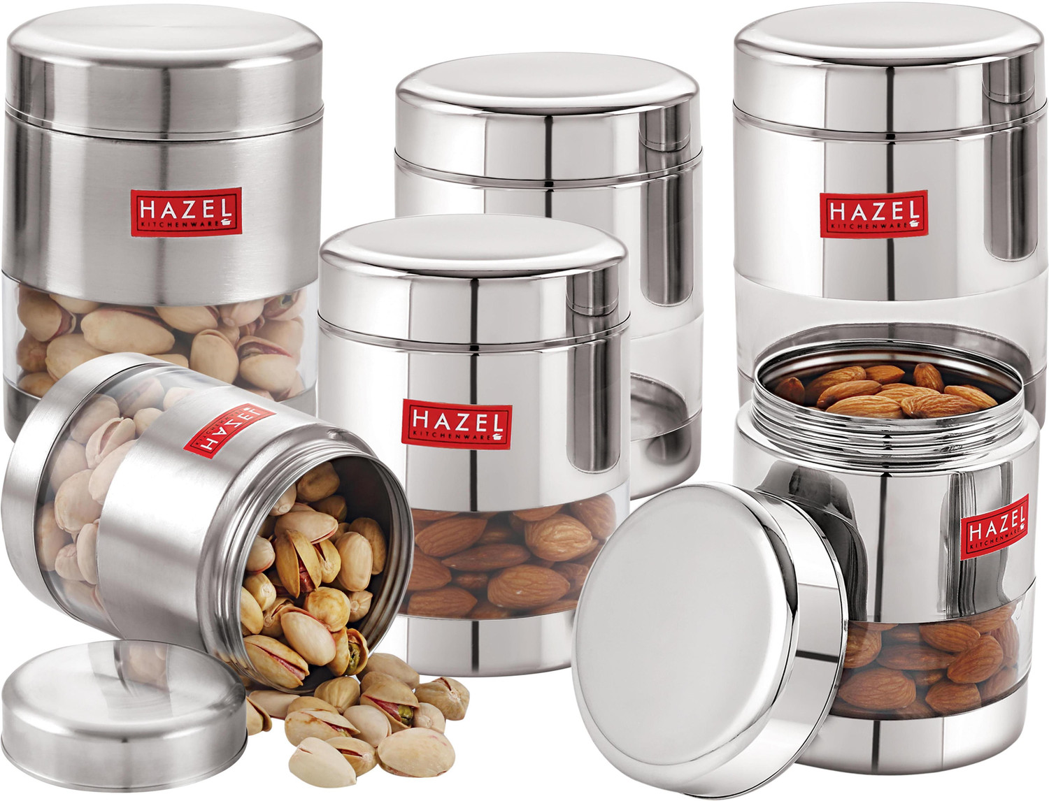 Image of HAZEL Steel Grocery Container - 400 ml