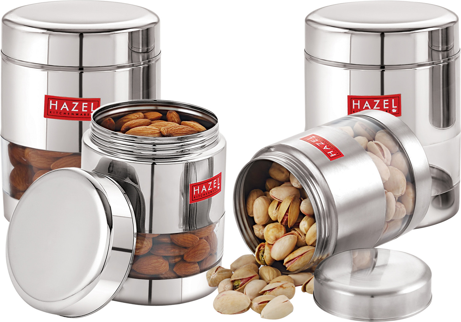 Image of HAZEL Steel Grocery Container - 400 ml