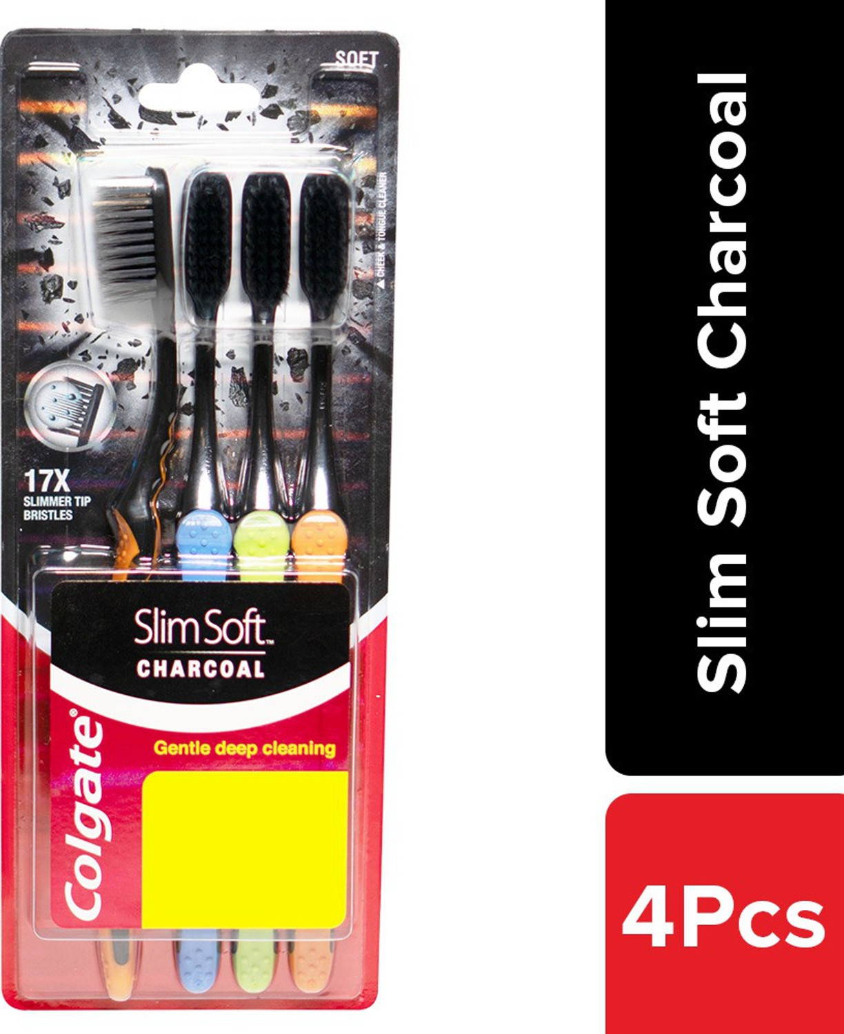 Image of Colgate Slim Soft Charcoal Soft Toothbrush