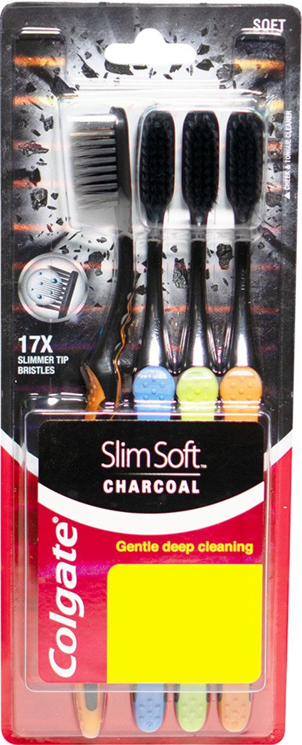 Image of Colgate Slim Soft Charcoal Soft Toothbrush