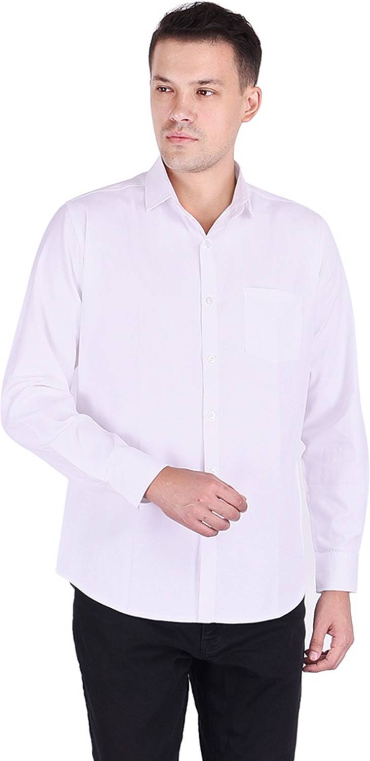 ABD FASHION Men Regular Fit Self Design Spread Collar Casual Shirt