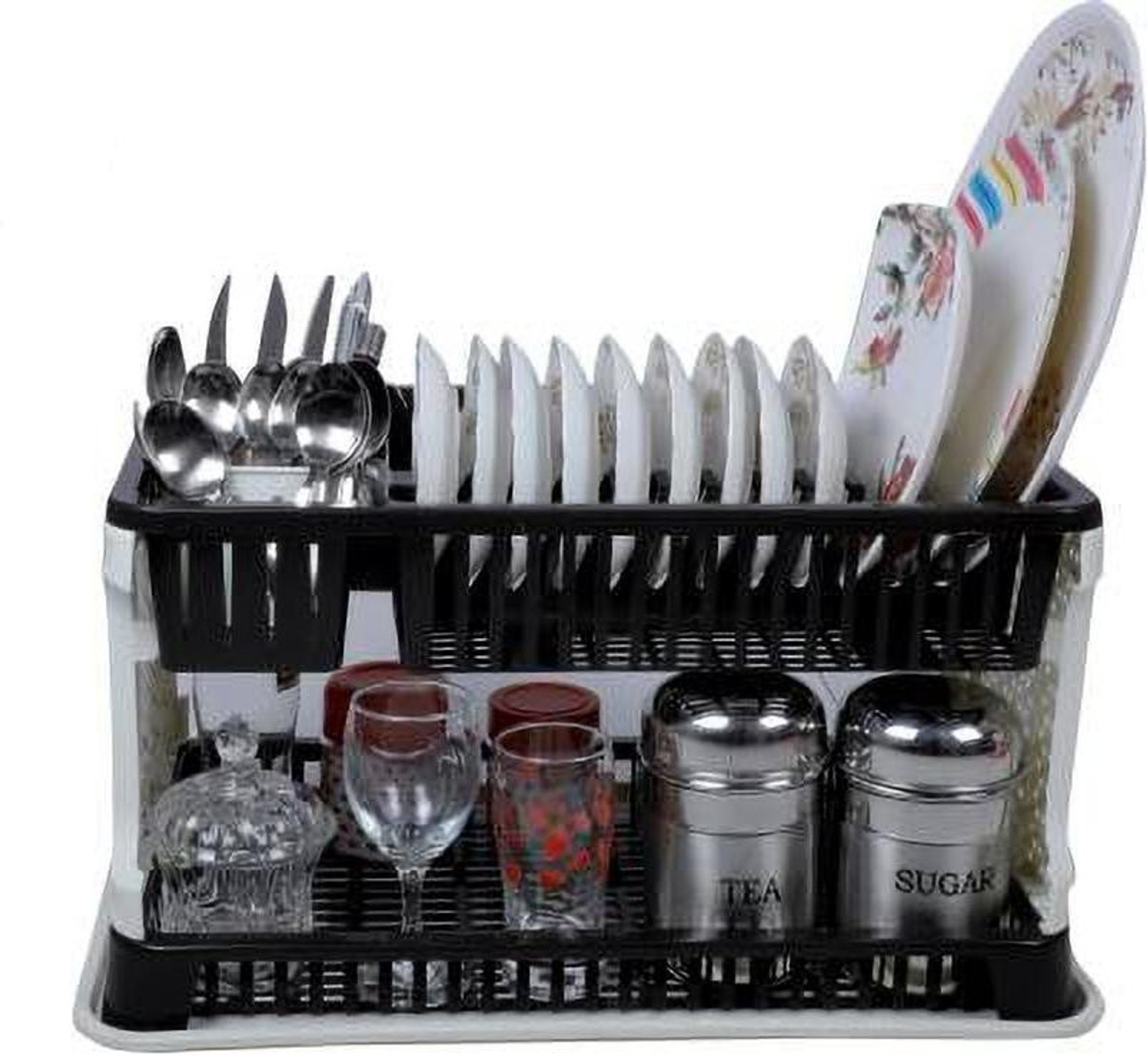 Image of HUMBLE KART Utensil Kitchen Rack Plastic kitchen storage rack