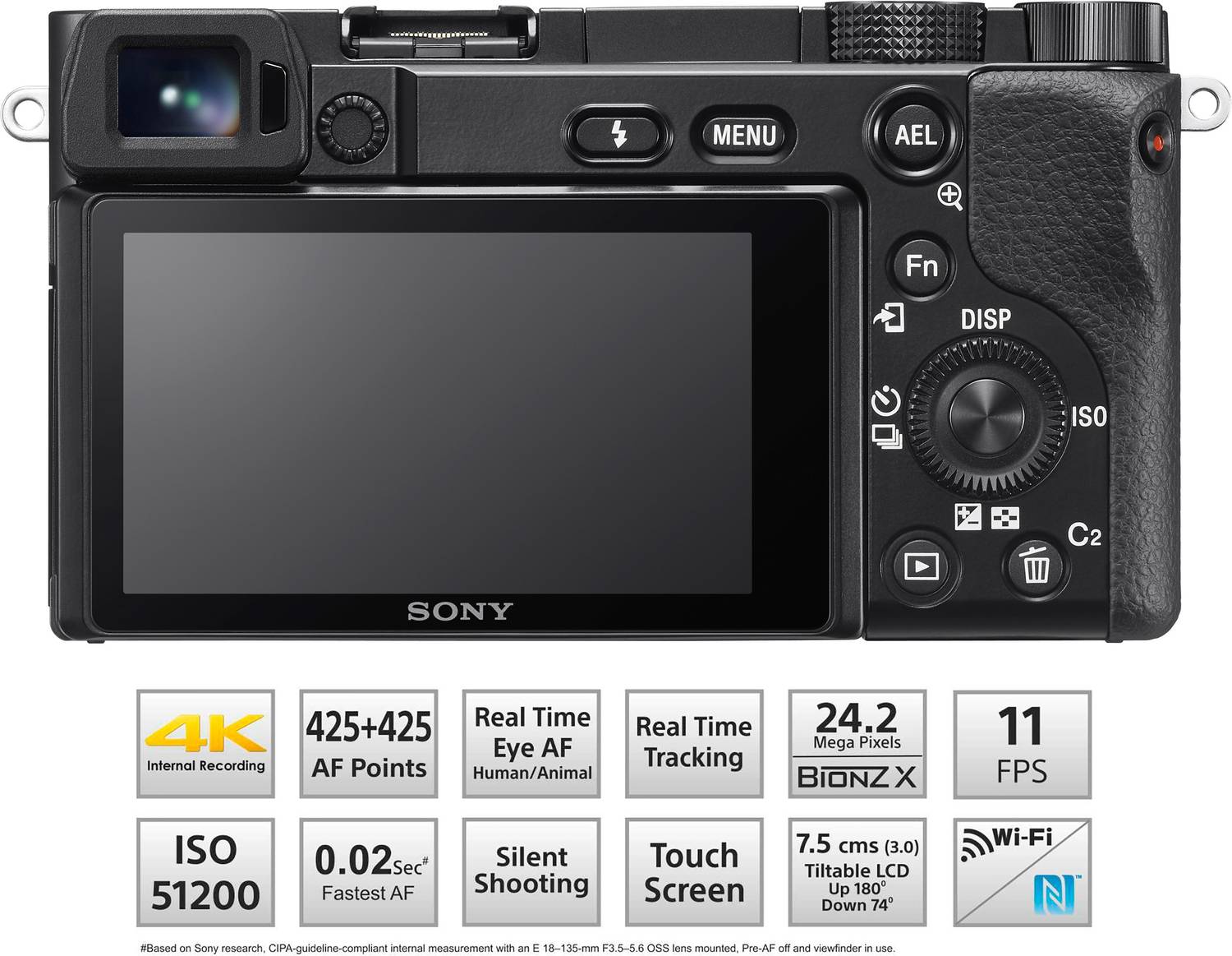 Sony Alpha ILCE-6100 APS-C Mirrorless Camera - Image 2