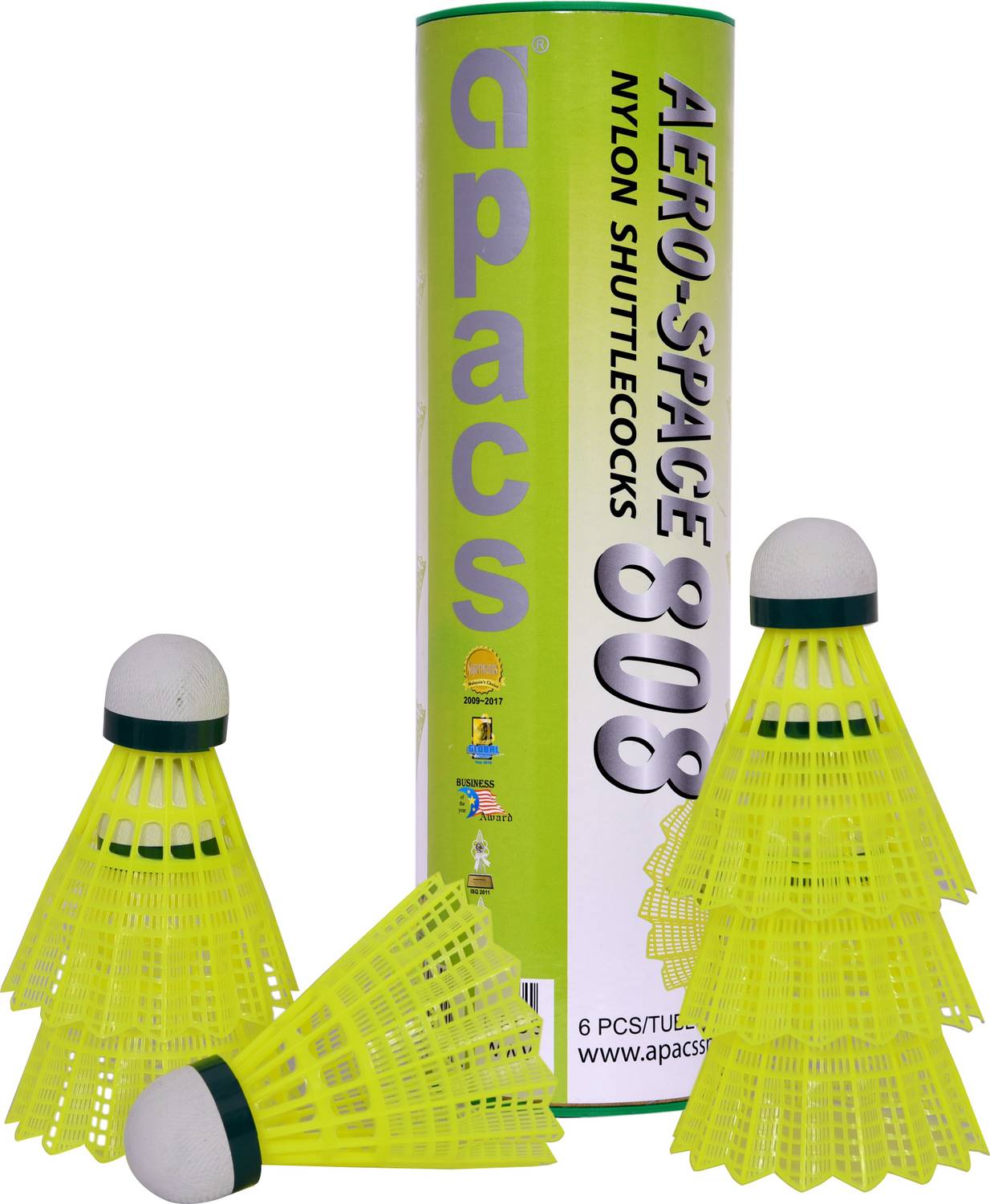 apacs AS 808 Nylon Shuttle - Yellow
