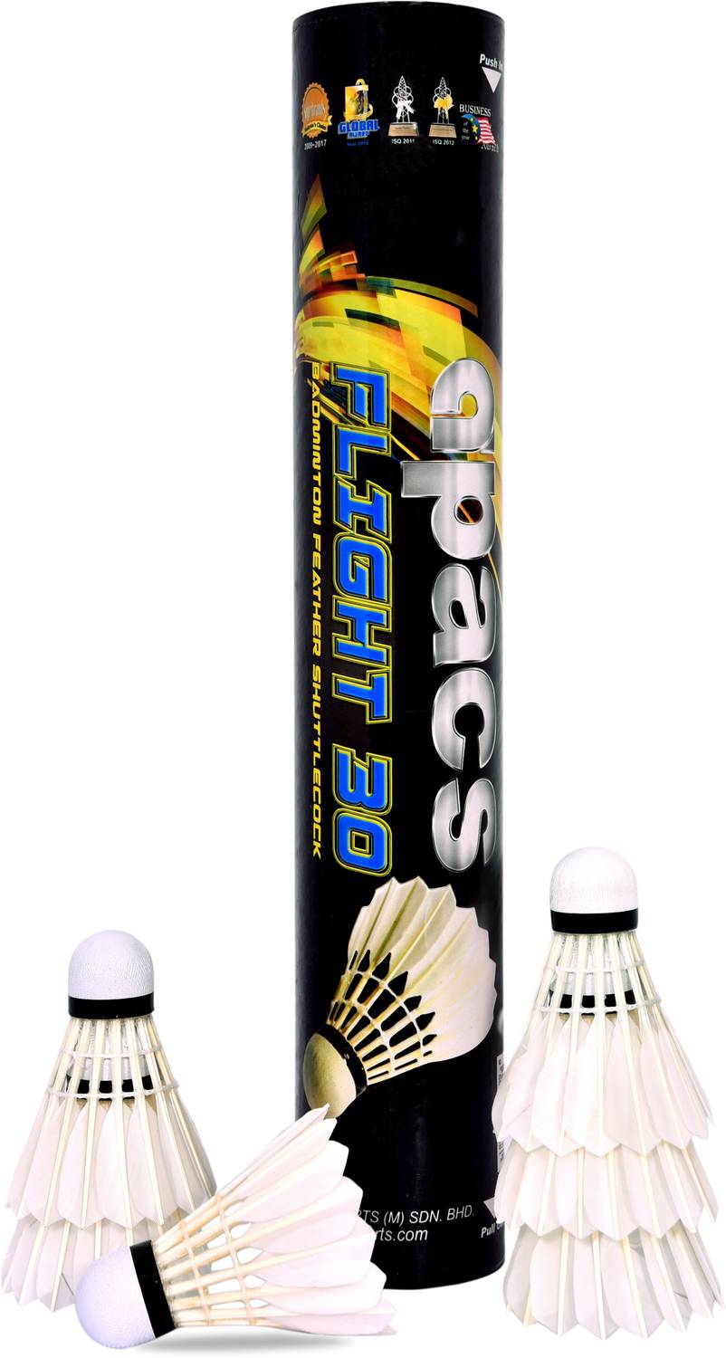 apacs AF 30 Feather Shuttle - White