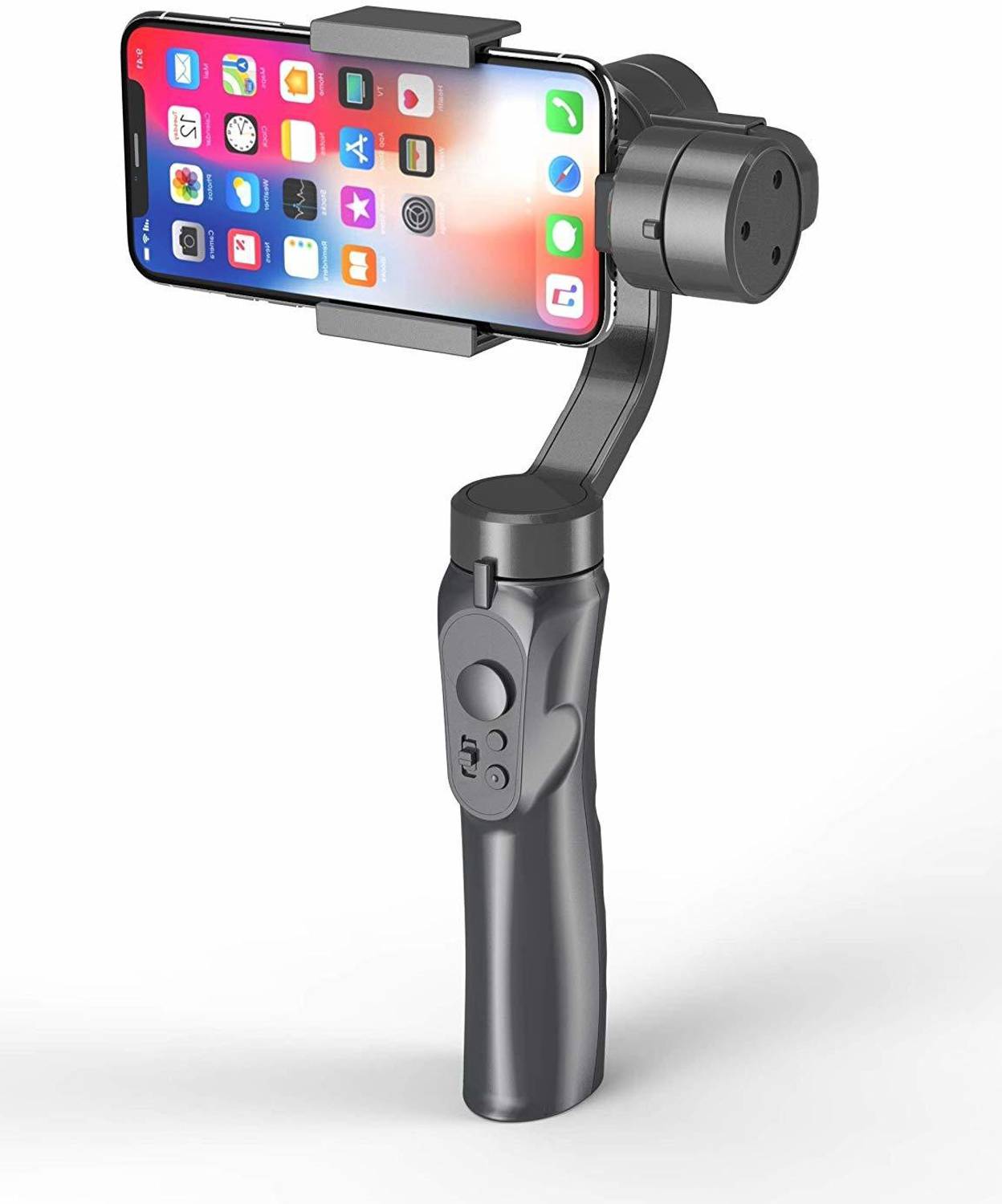 IMMUTABLE 3 Axis Handheld Smartphone Gimbal Stabilizer, Zoom Capability, Object Tracking, Video Edit & Share Support, Action Camera Support, 8 Hours Battery Life 3 Axis Gimbal for Camera, Mobile