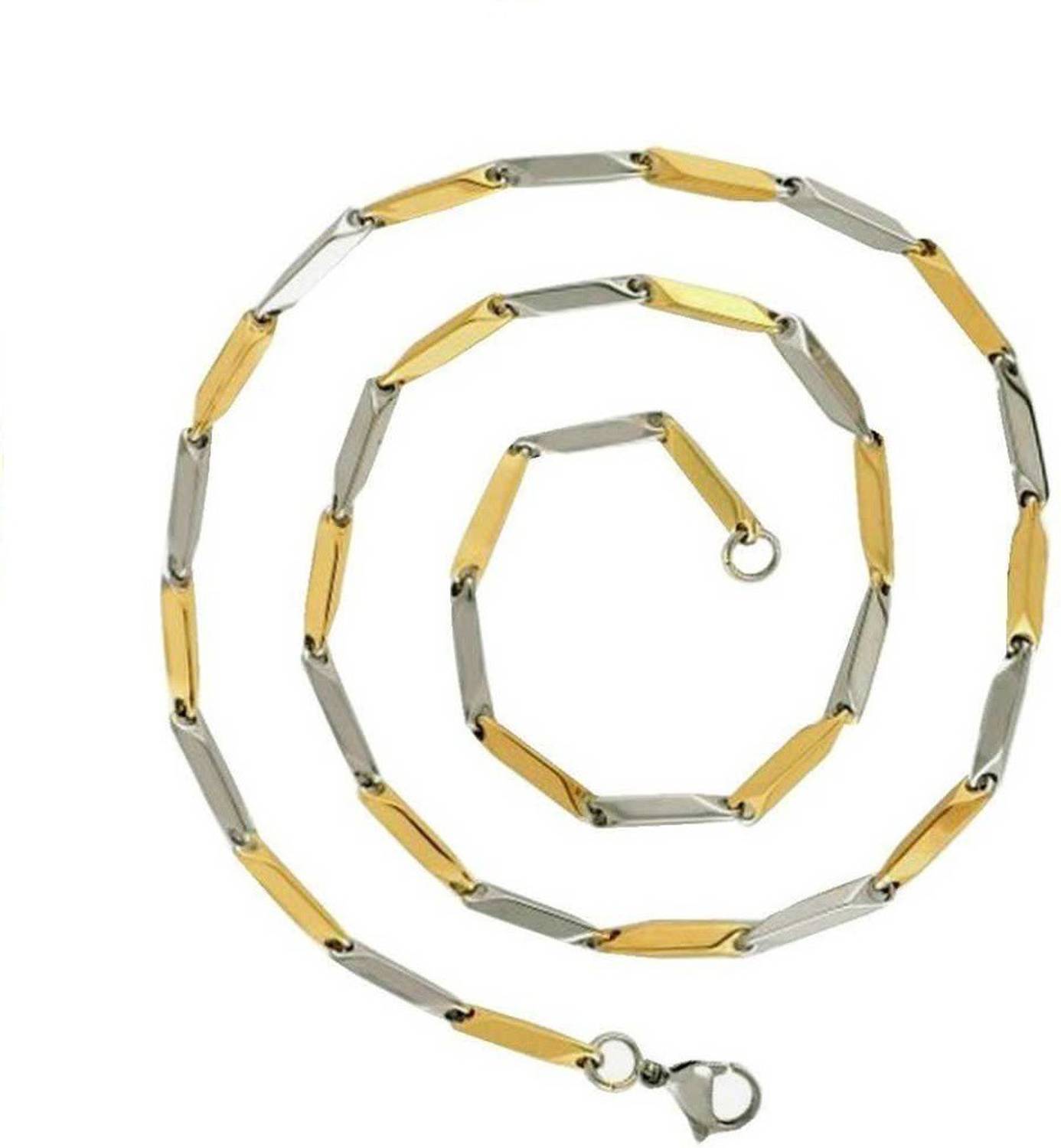 Ayeshu Gold-plated Plated Stainless Steel Chain Silver Plated Metal Chain
