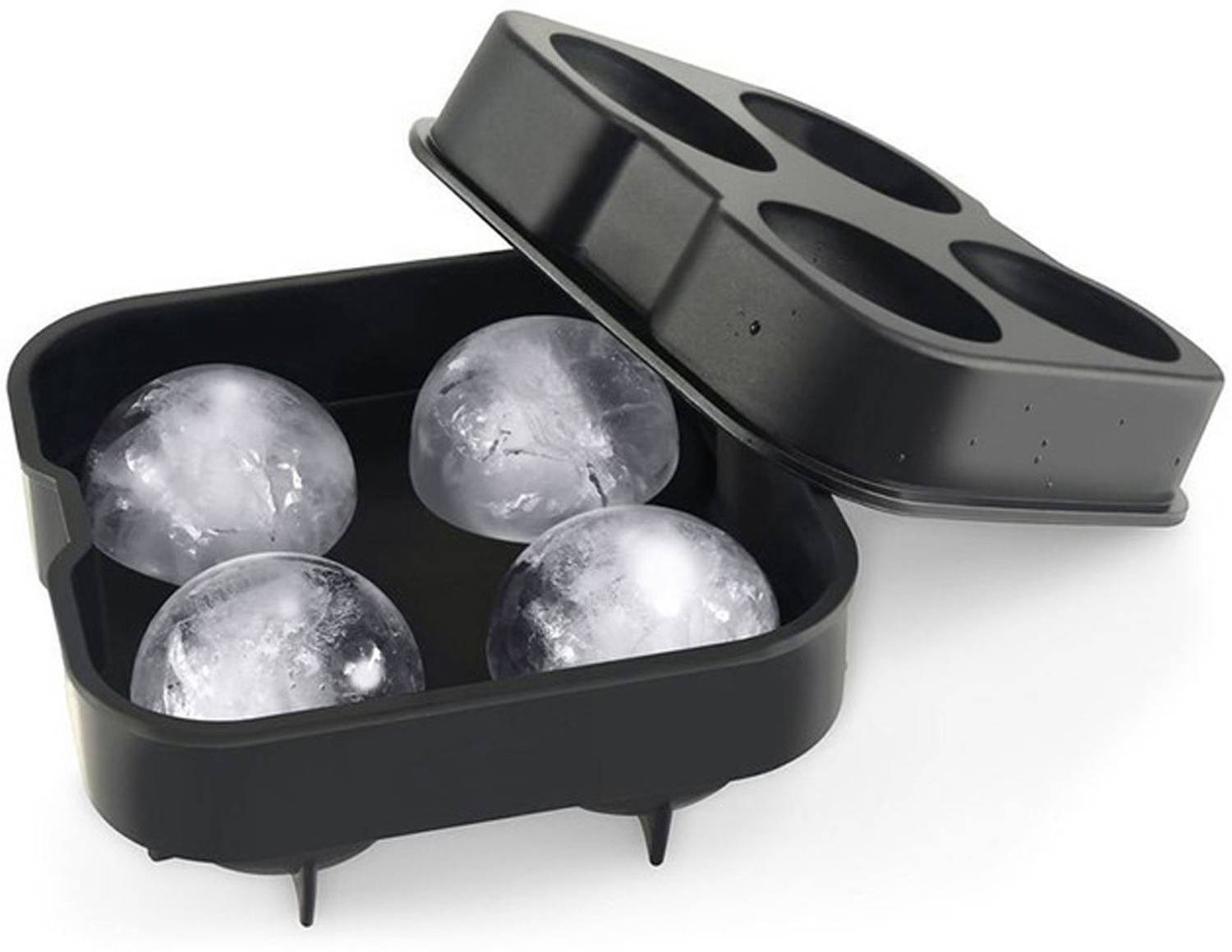 BLAPOXE Black Silicone Ice Ball Tray
