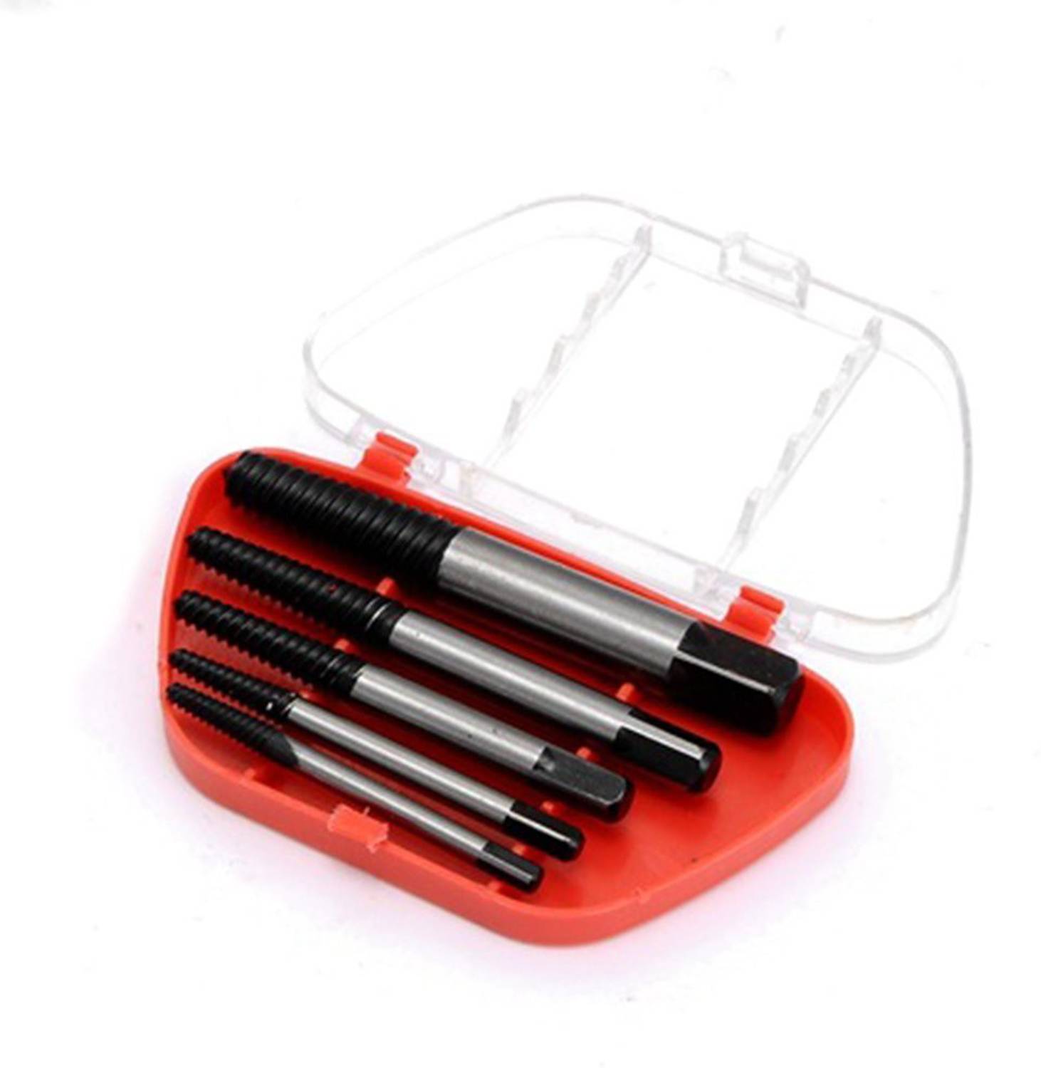 2fortheroad 111077 Hardened Broken Screws Bolt Extractor Removal Tool Set of 5 , Dia 3-10mm Single Sided Lug Wrench