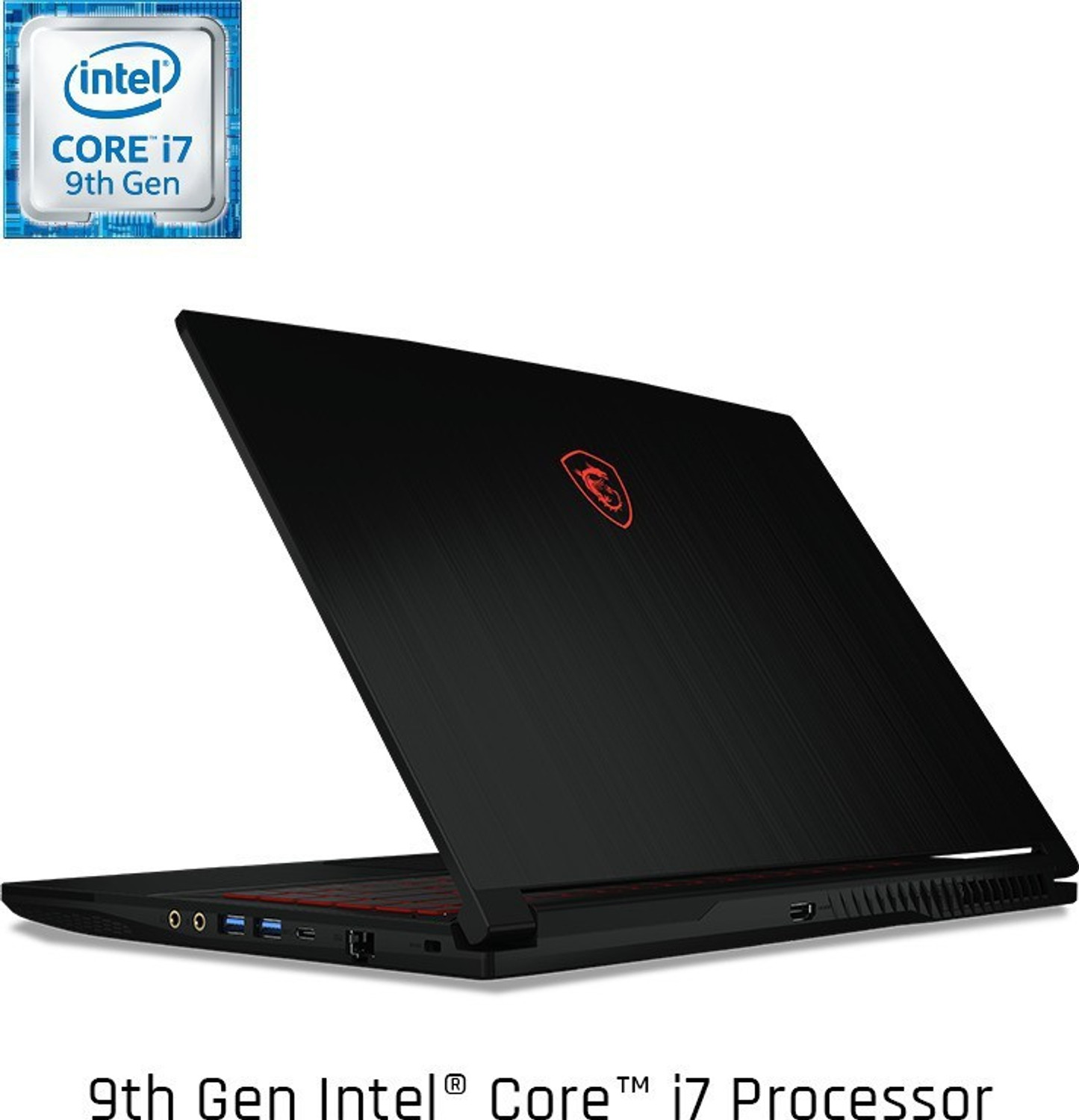 Image of MSI GF63 Thin Intel Core i7 9th Gen 9750H - (8 GB /512 GB SSD /Windows 10 Home /4 GB Graphics /NVIDIA GeForce GTX 1650 MaxQ) GF63 Thin 9SC-460IN Gaming Laptop