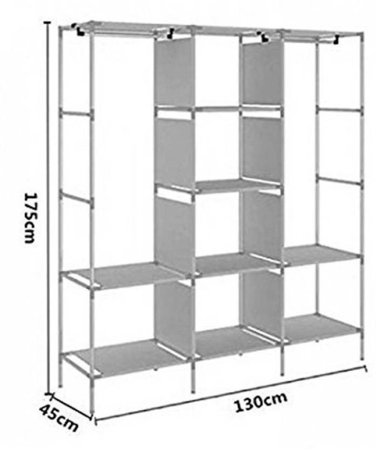 Image of MEZIRE PP Collapsible Wardrobe