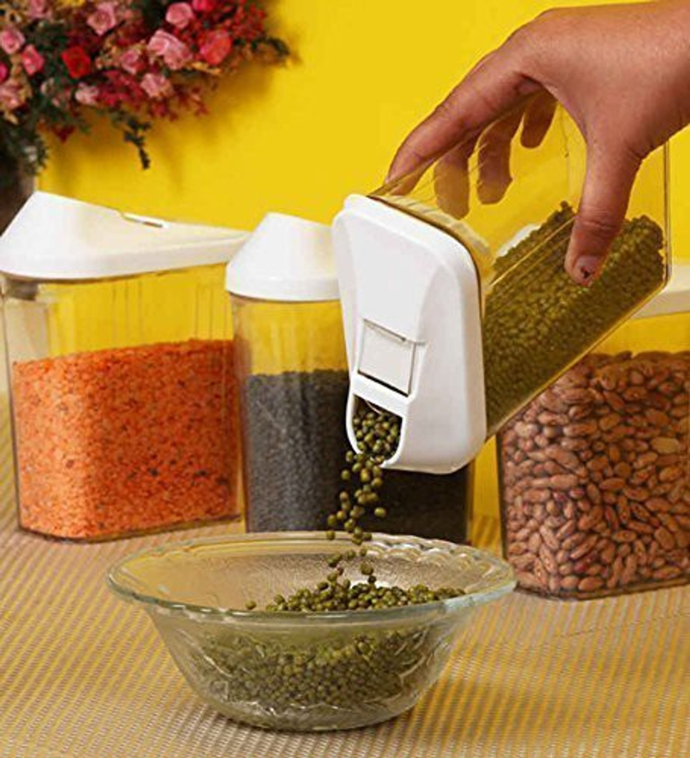 Image of MACARIZE Plastic Grocery Container - 750 ml