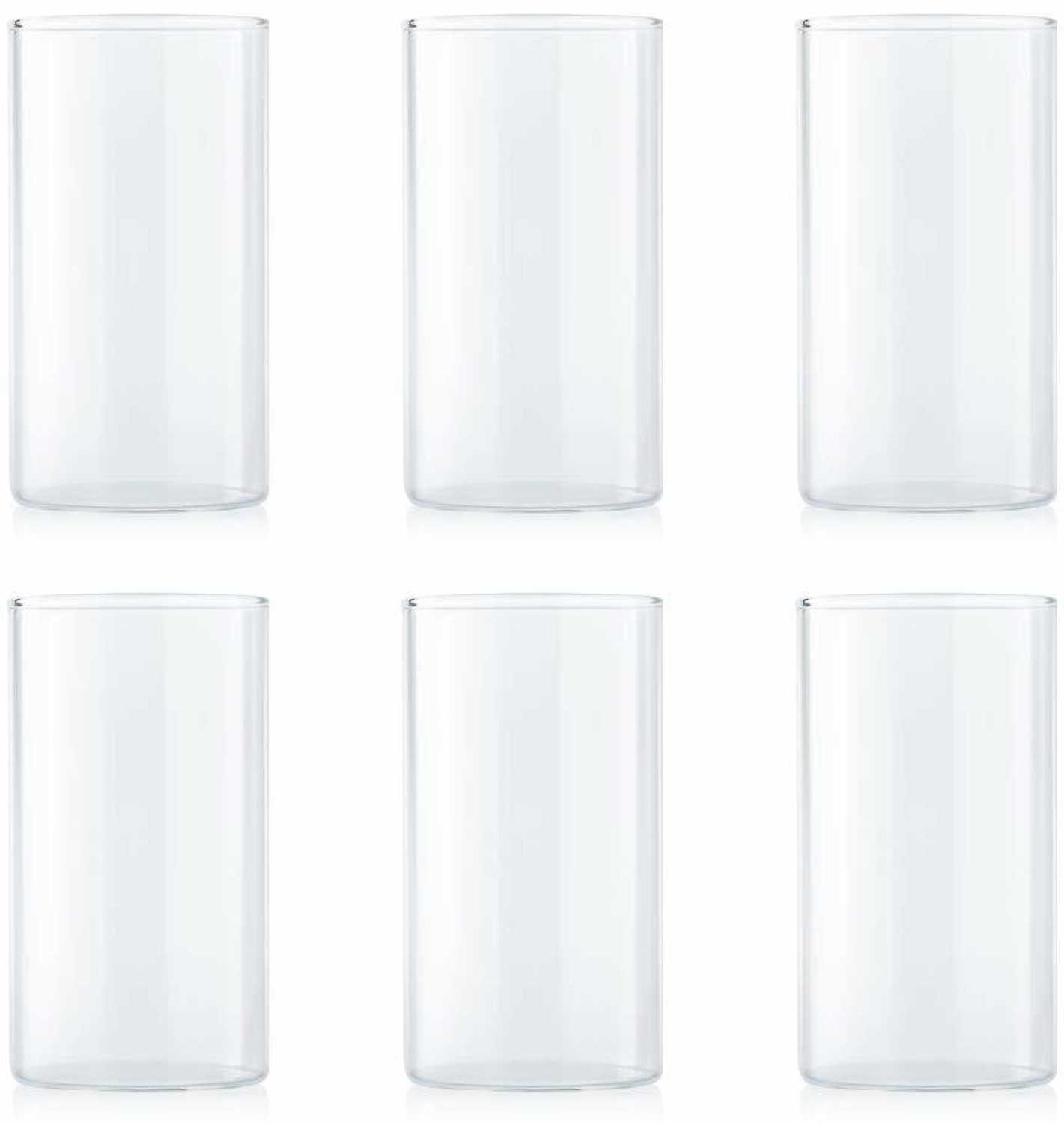 Image of BOROSIL (Pack of 6) Vision Glass 350 ML Glass Water /Juice Glass