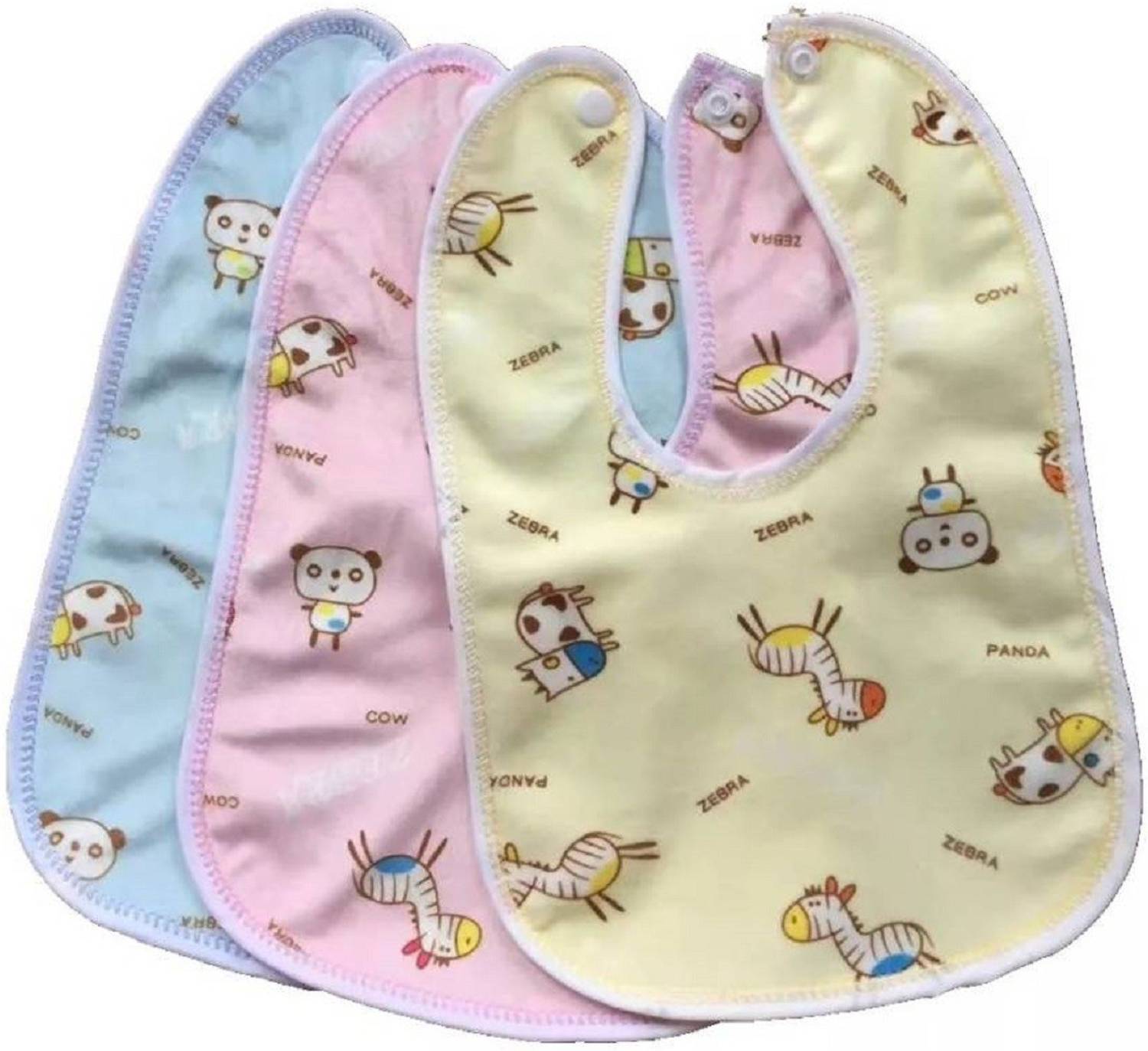 Atabz 3pcs kids Bibps Velcro stick