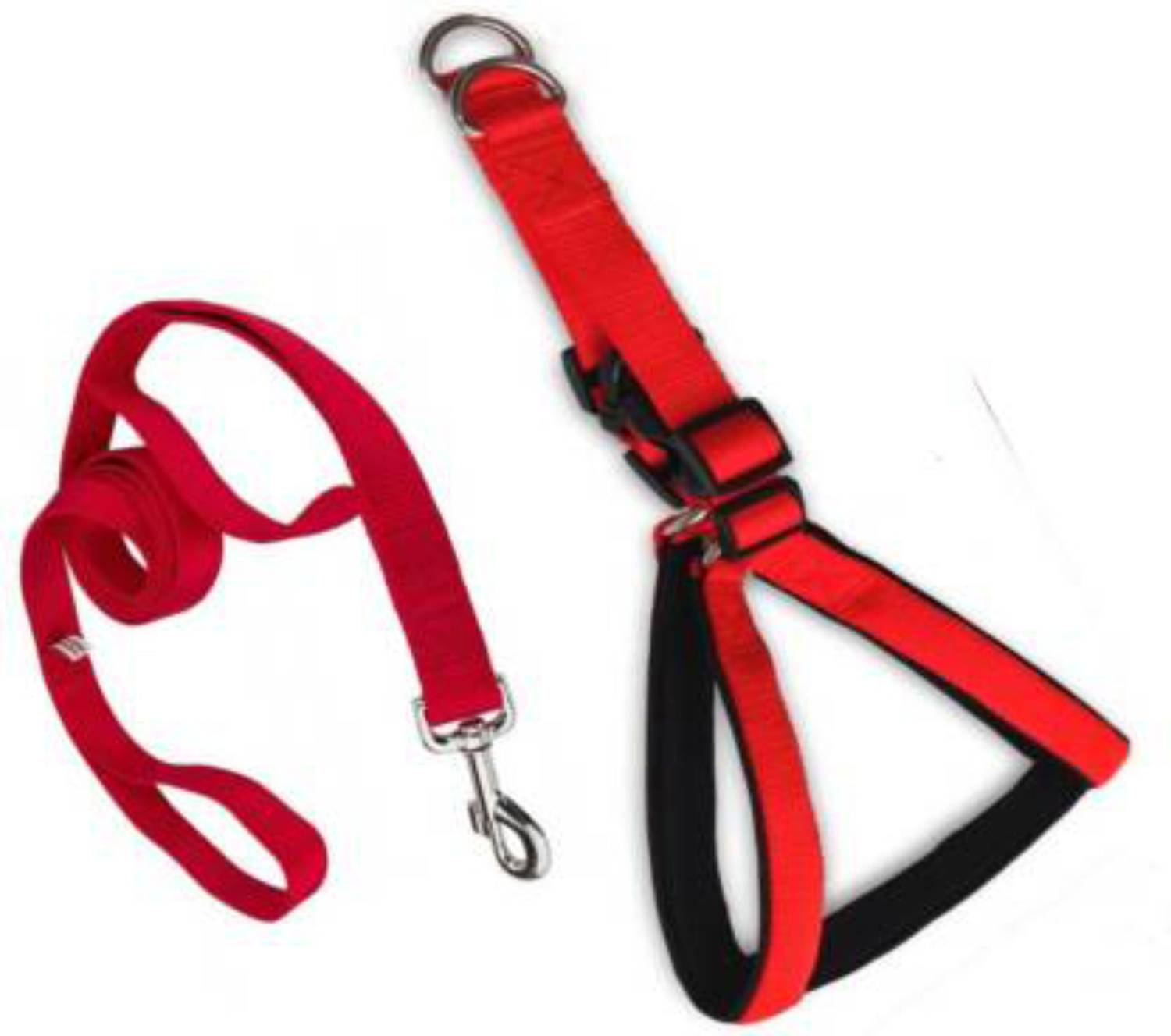 BODY BUILDING Good Quality 1/2 inch Red Black Puppy Harness Belt 1.5m lengthy Dog Harness & Leash