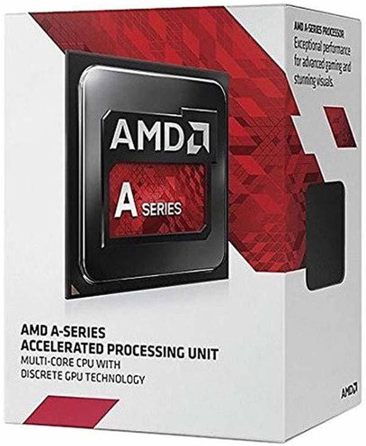 AMD A6-7480 with Radeon R5 Graphics 3.5 GHz Upto 3.8 GHz FM2+ Socket 2 Cores 2 Threads 1 MB L2 0 MB L3 Desktop Processor