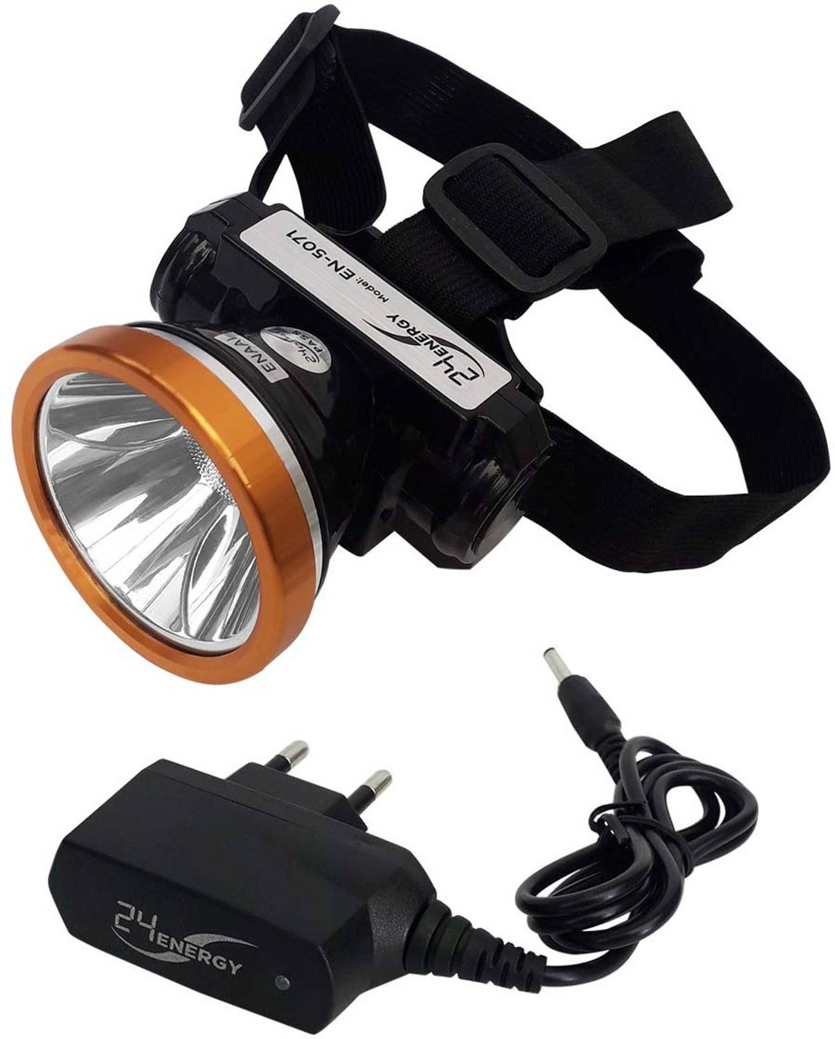 24 ENERGY 35 Watt LED Head Lamp Rechargeable Lithium Battery with Charger LED Headlamp