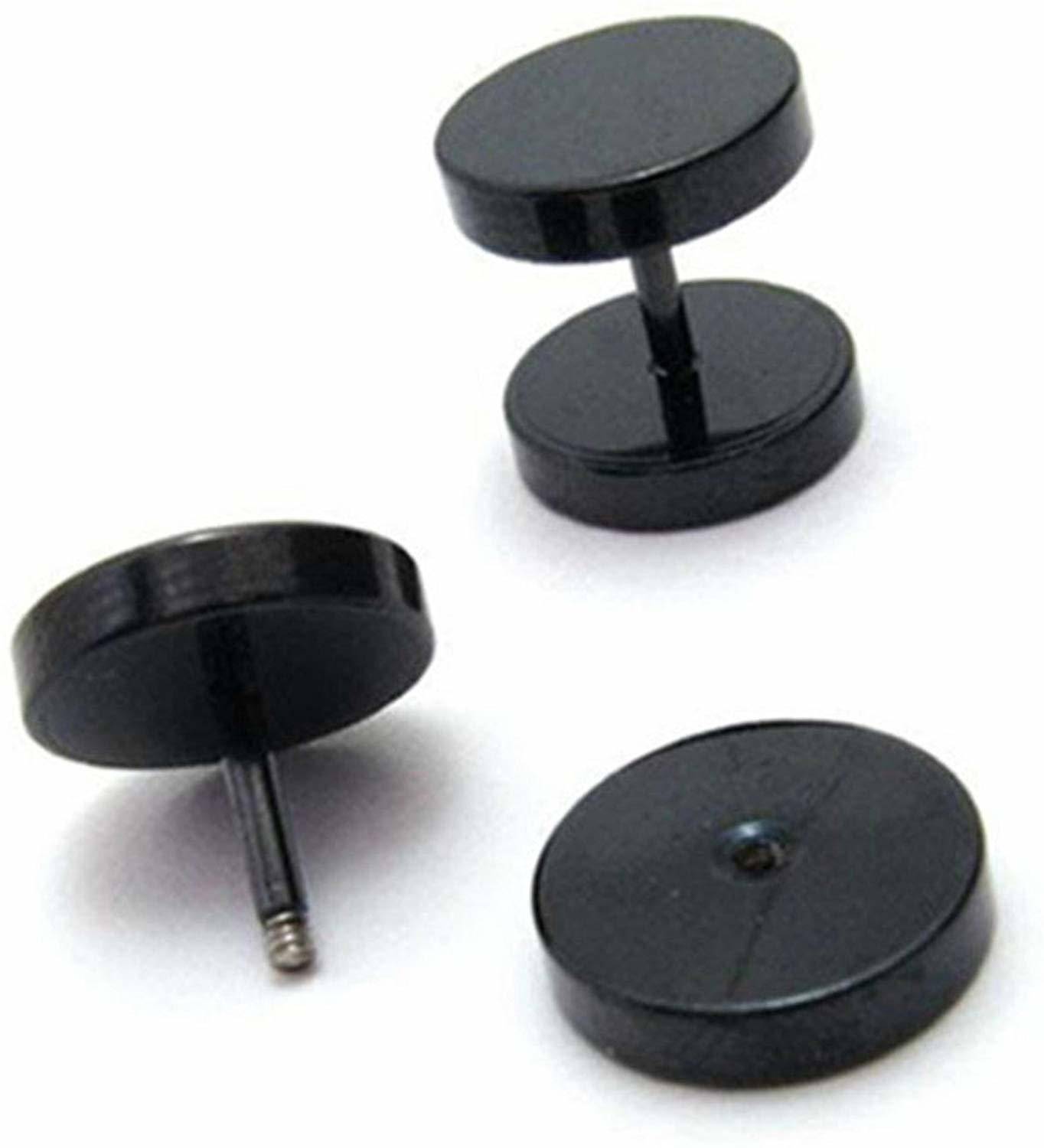 athizay Stainless Steel Black Studs Earings/Earrings Metal Stud Earring